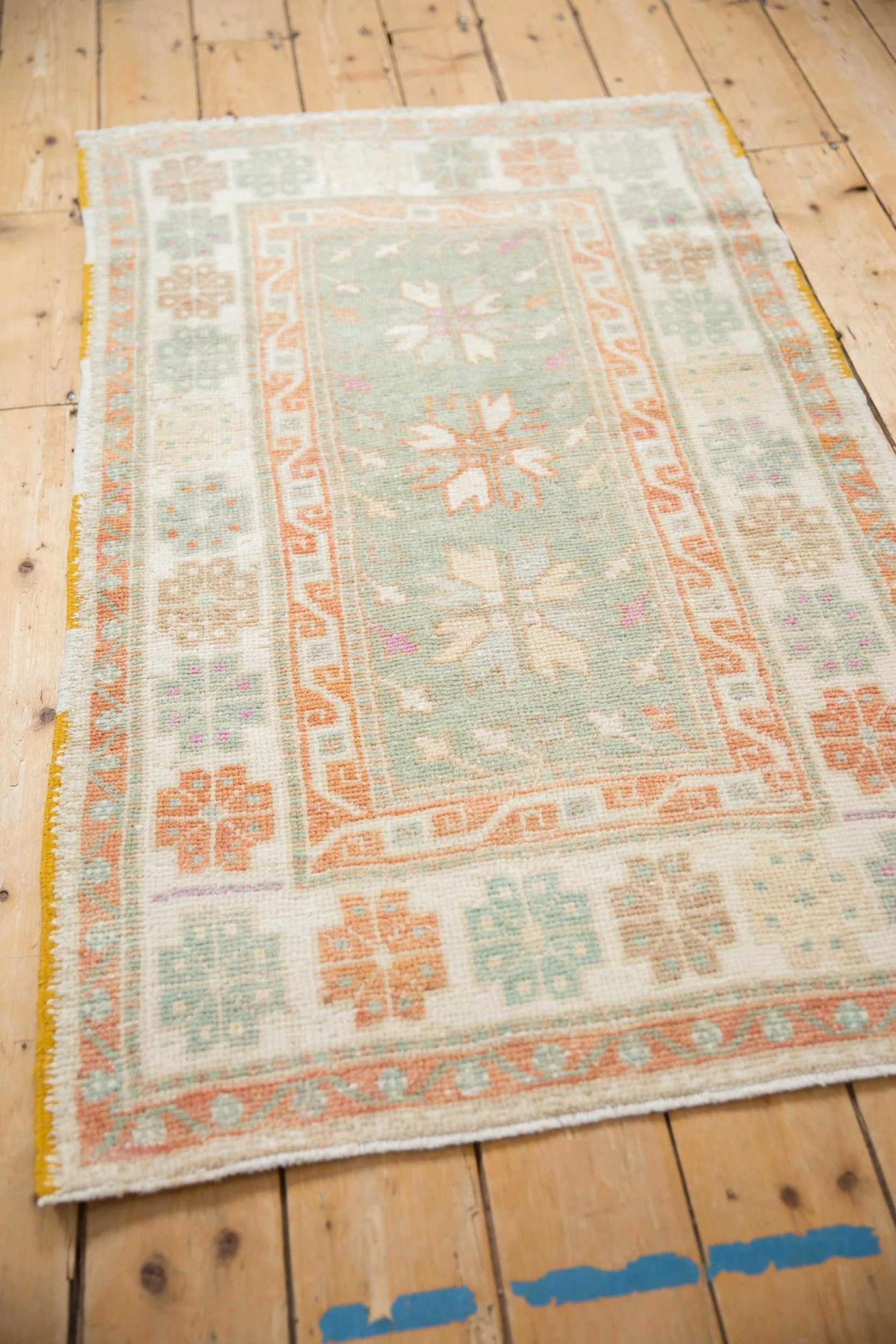 3x5 Vintage Distressed Oushak Rug - Image 7