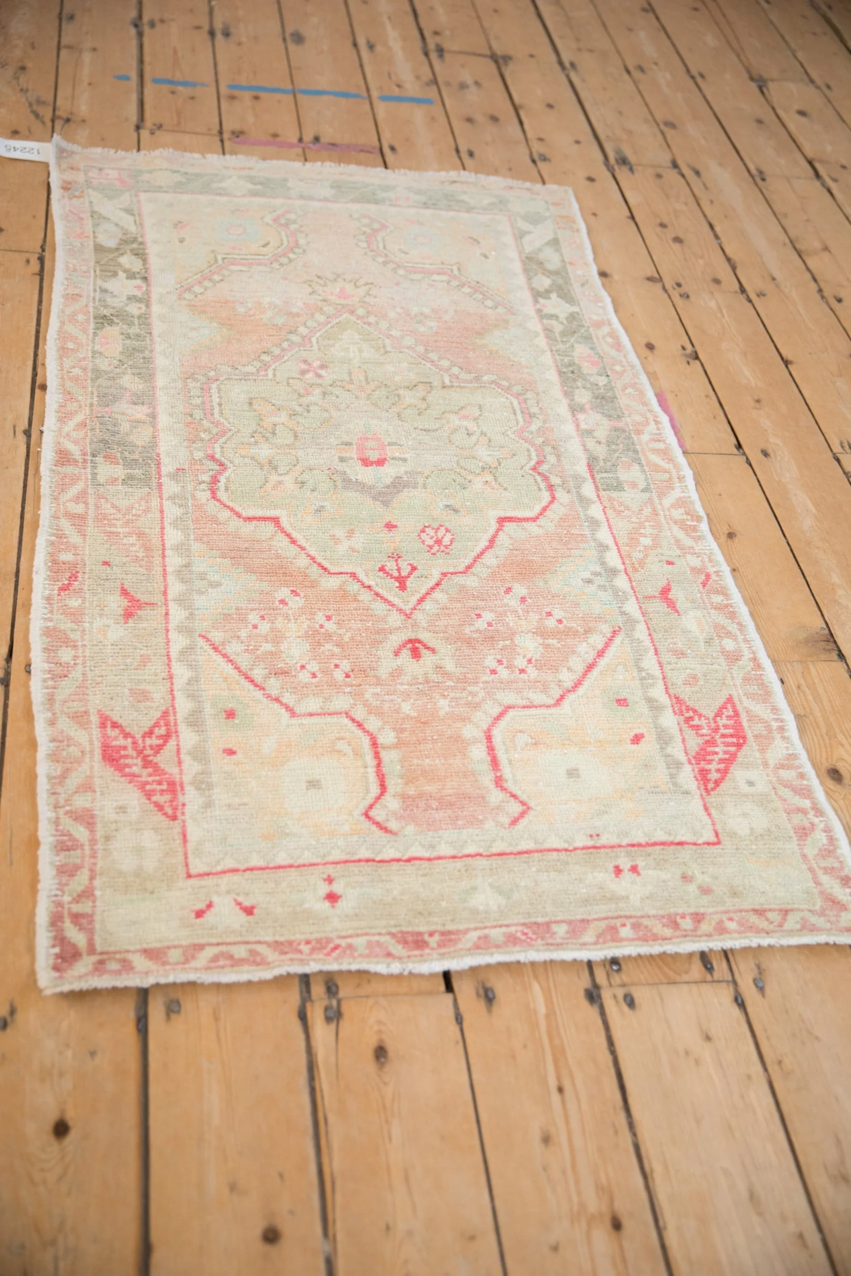 3x5 Vintage Distressed Oushak Rug - Image 4