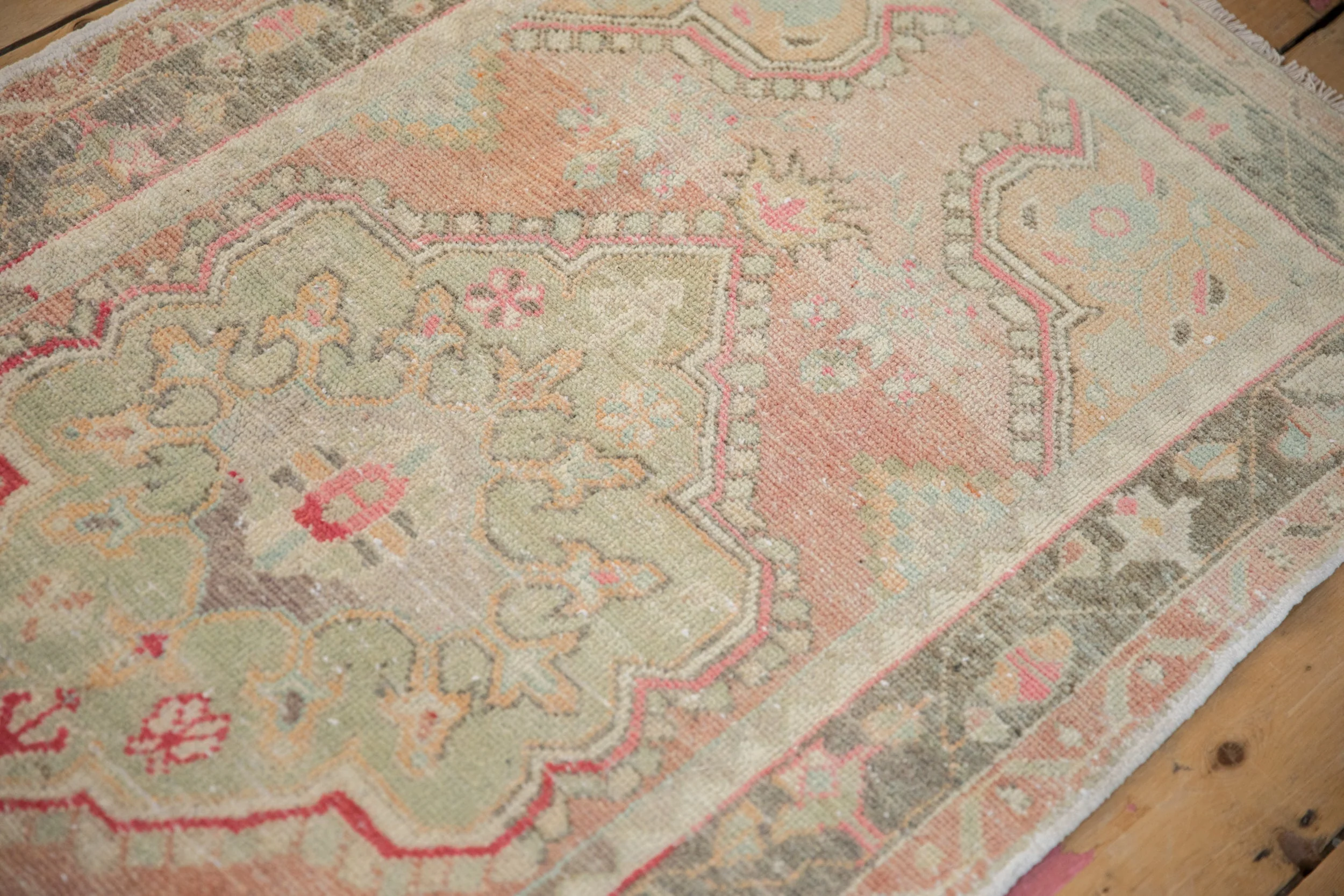 3x5 Vintage Distressed Oushak Rug - Image 7