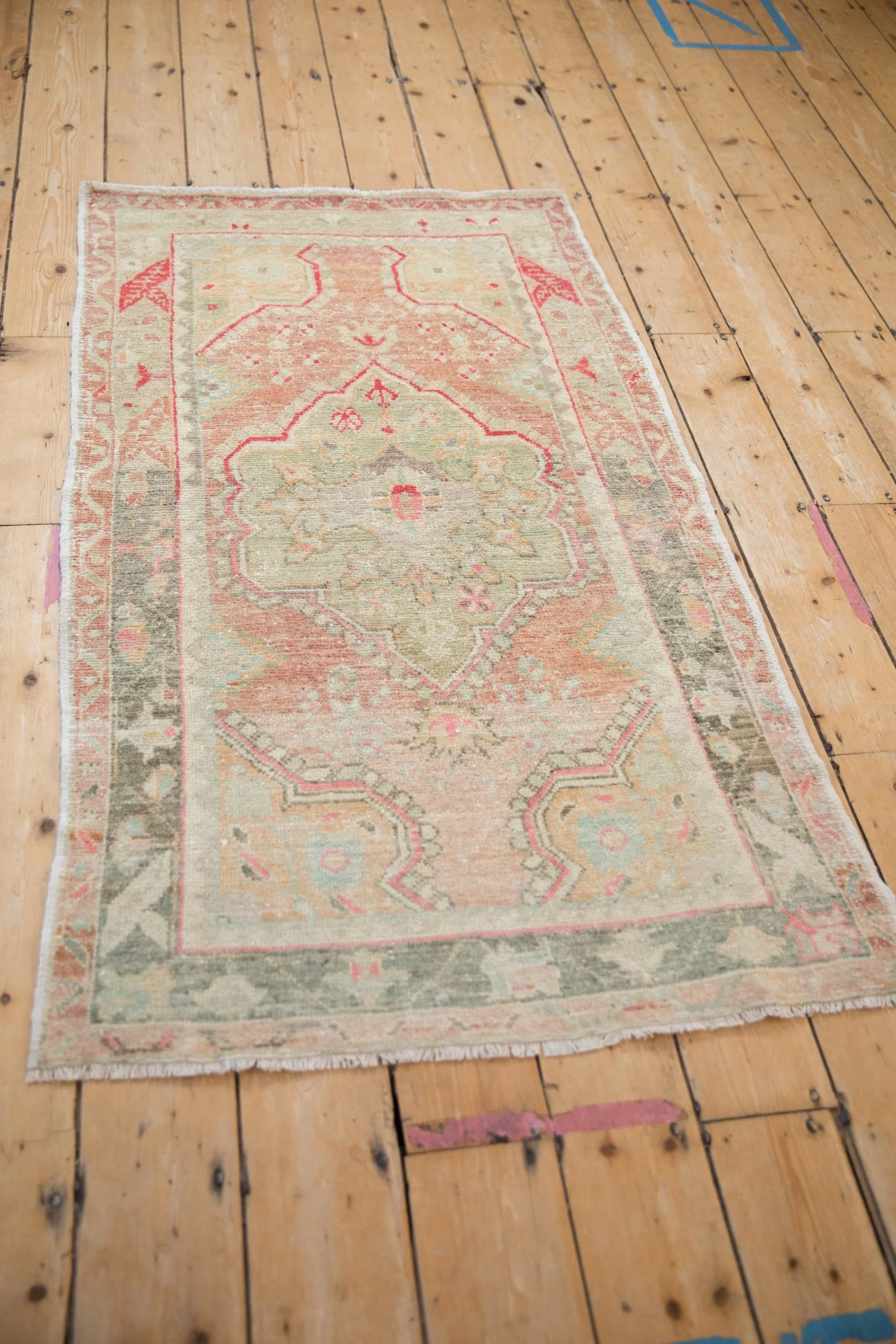 3x5 Vintage Distressed Oushak Rug - Image 8