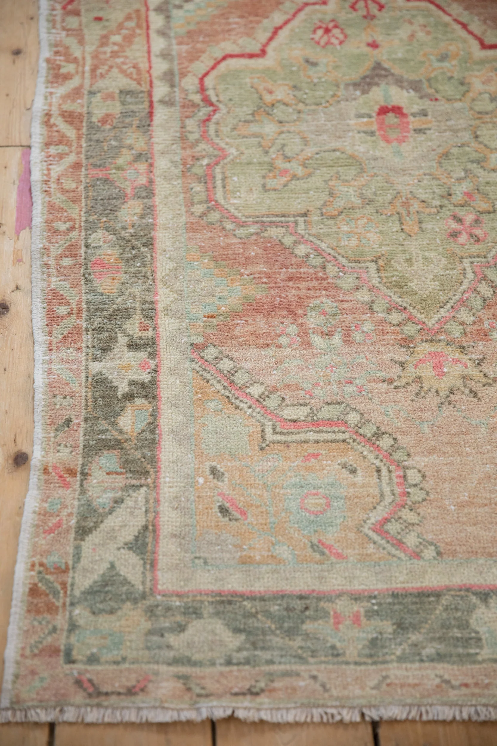 3x5 Vintage Distressed Oushak Rug - Image 9