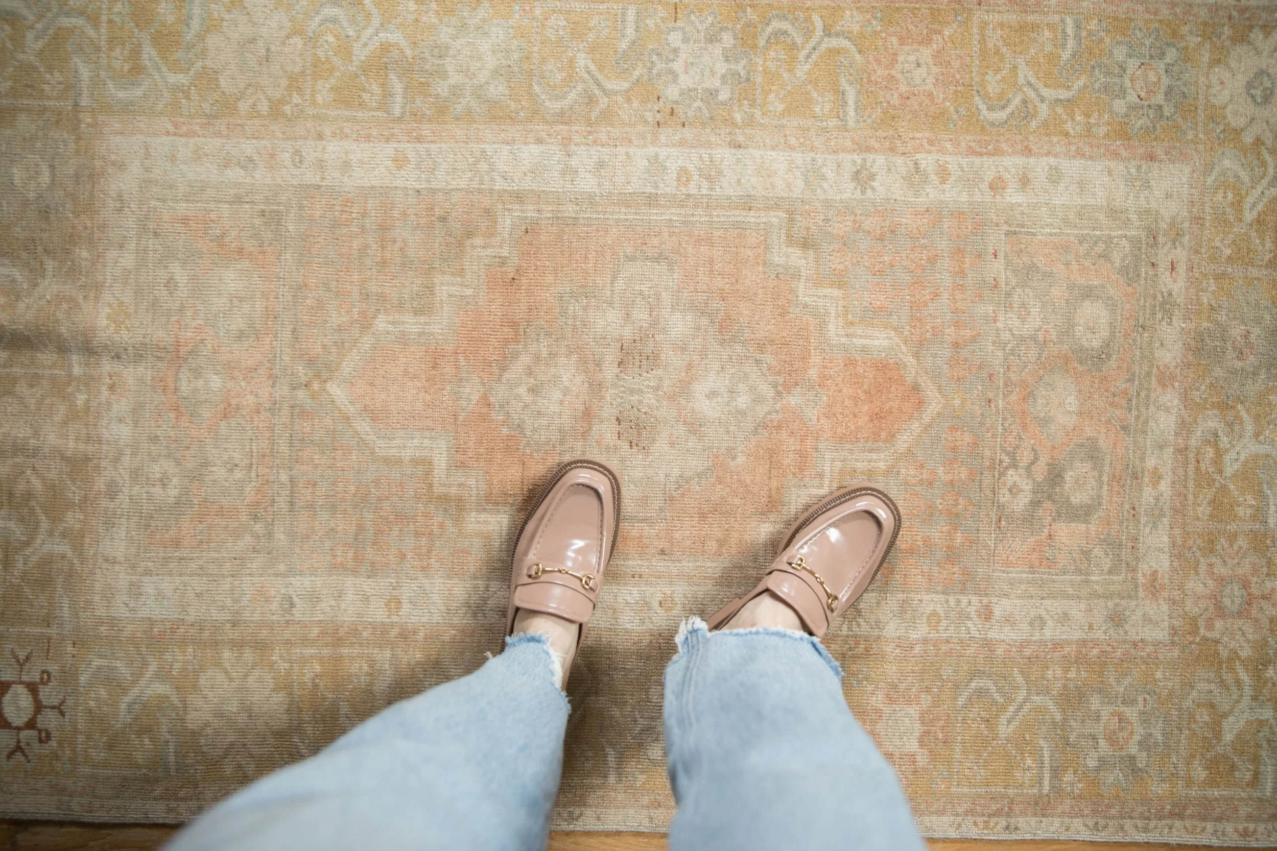 3x5 Vintage Distressed Oushak Rug - Image 2