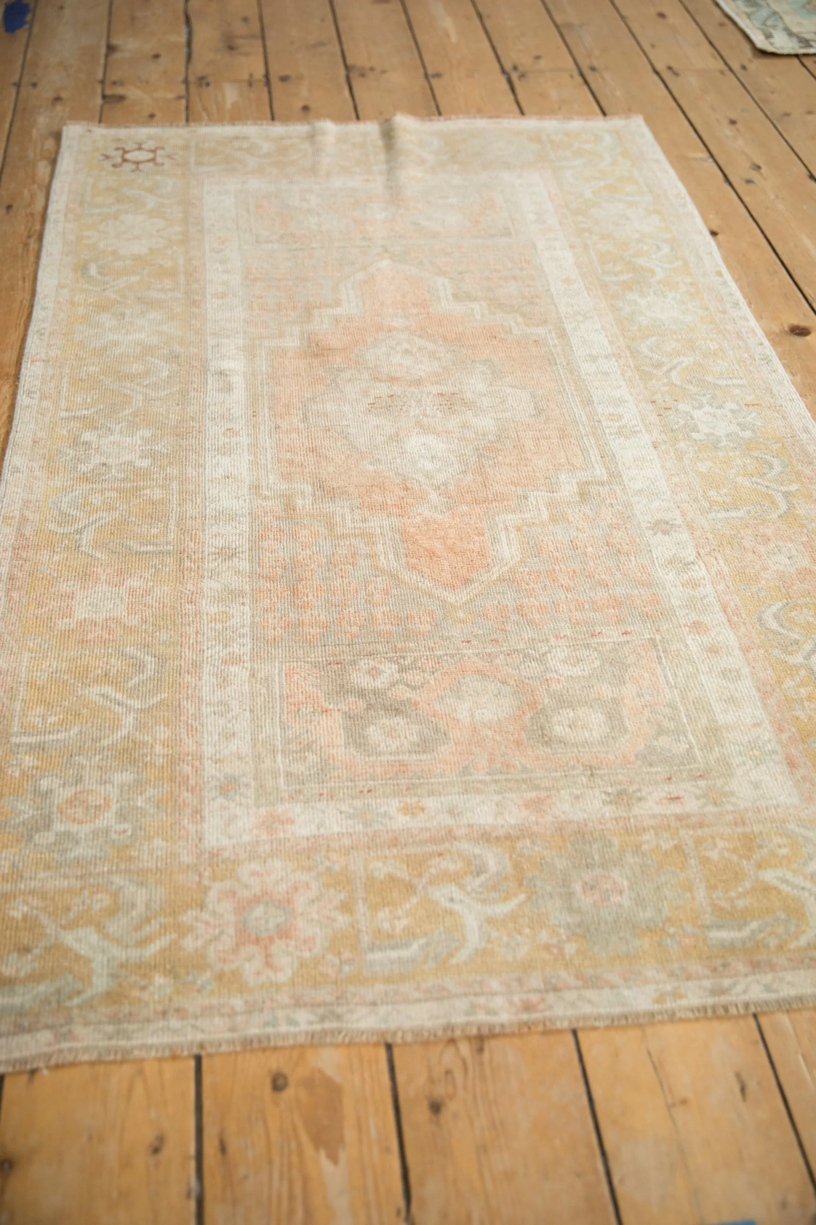 3x5 Vintage Distressed Oushak Rug - Image 4