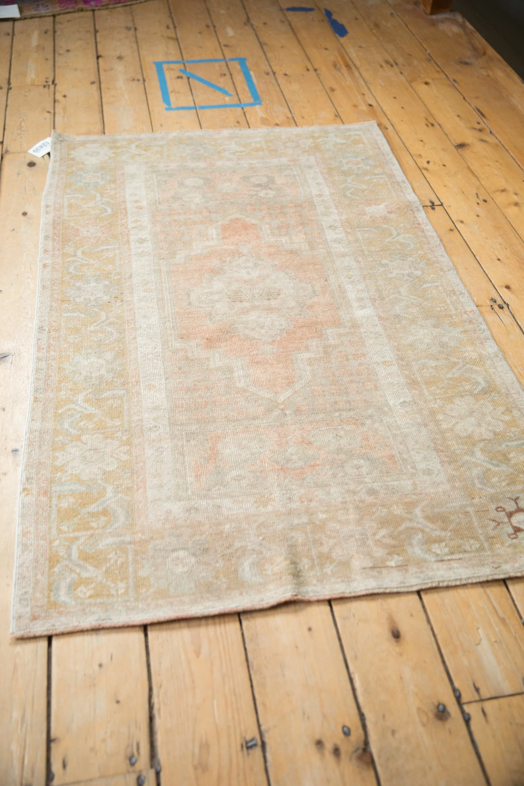3x5 Vintage Distressed Oushak Rug - Image 8