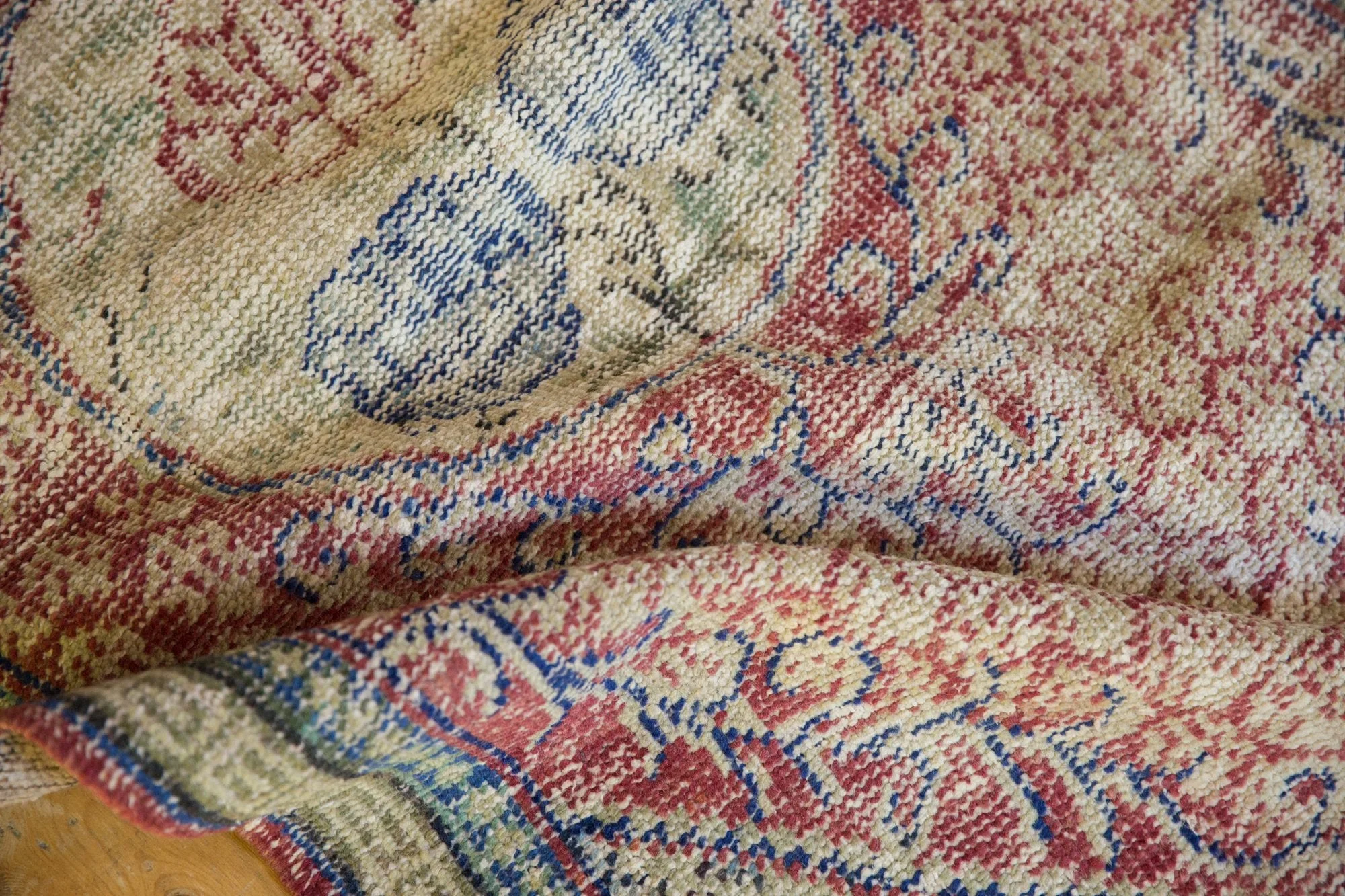 3x5 Vintage Distressed Oushak Rug - Image 7