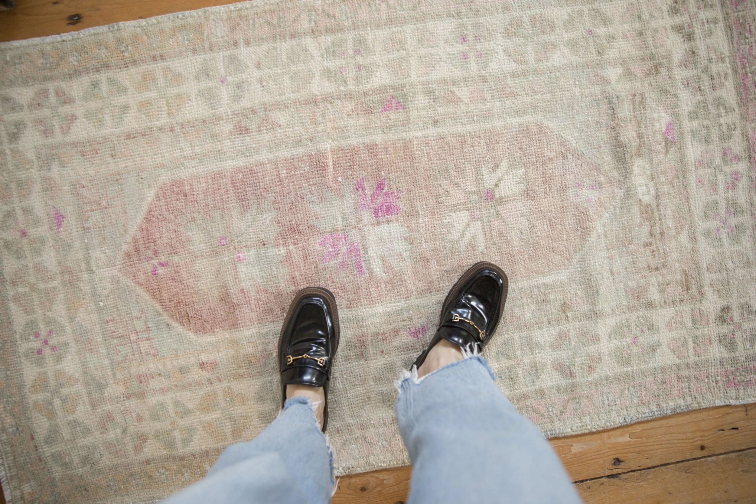 3x5 Vintage Distressed Oushak Rug - Image 2