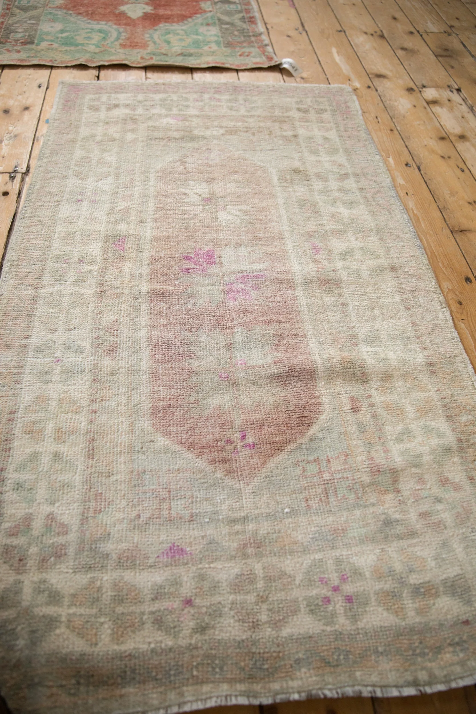 3x5 Vintage Distressed Oushak Rug - Image 7