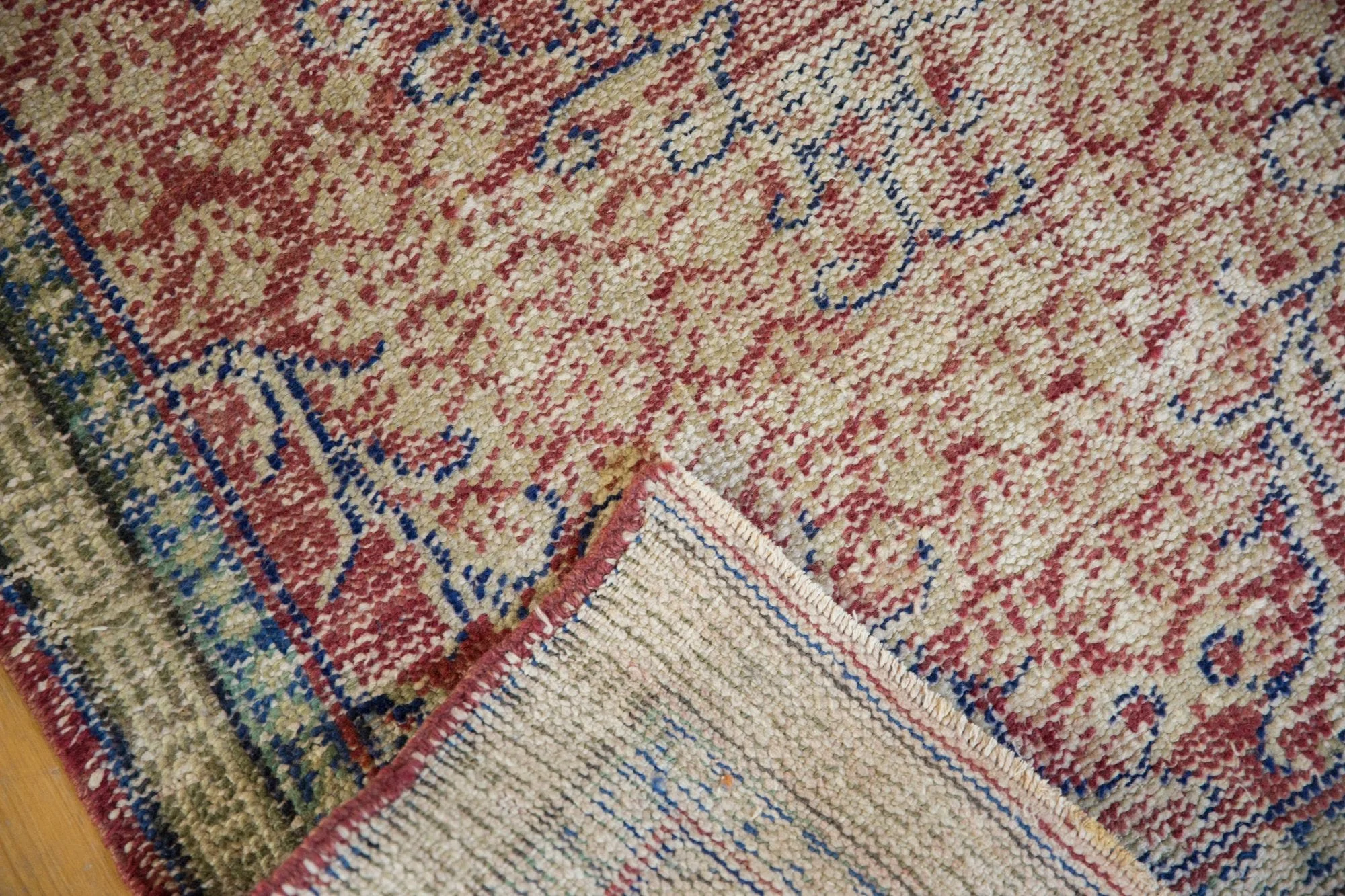 3x5 Vintage Distressed Oushak Rug - Image 8