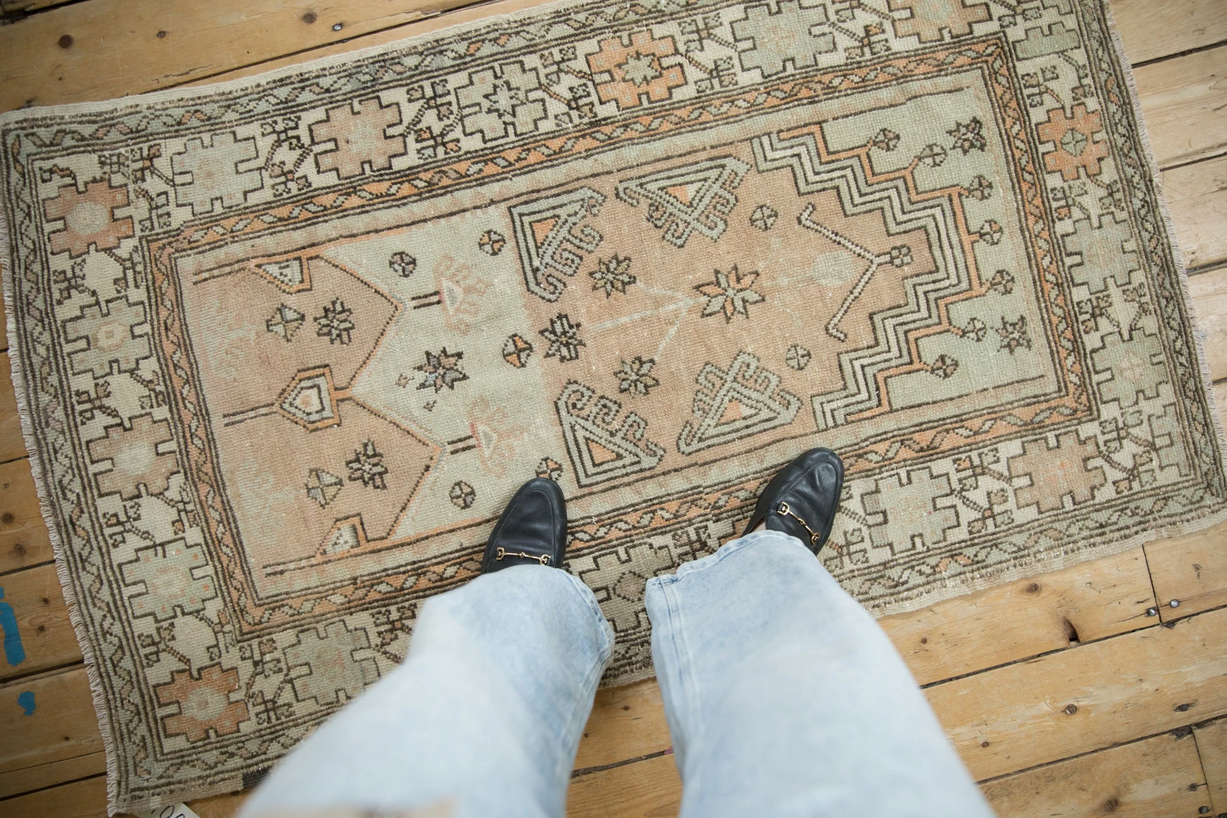 3x5 Vintage Distressed Oushak Rug - Image 2
