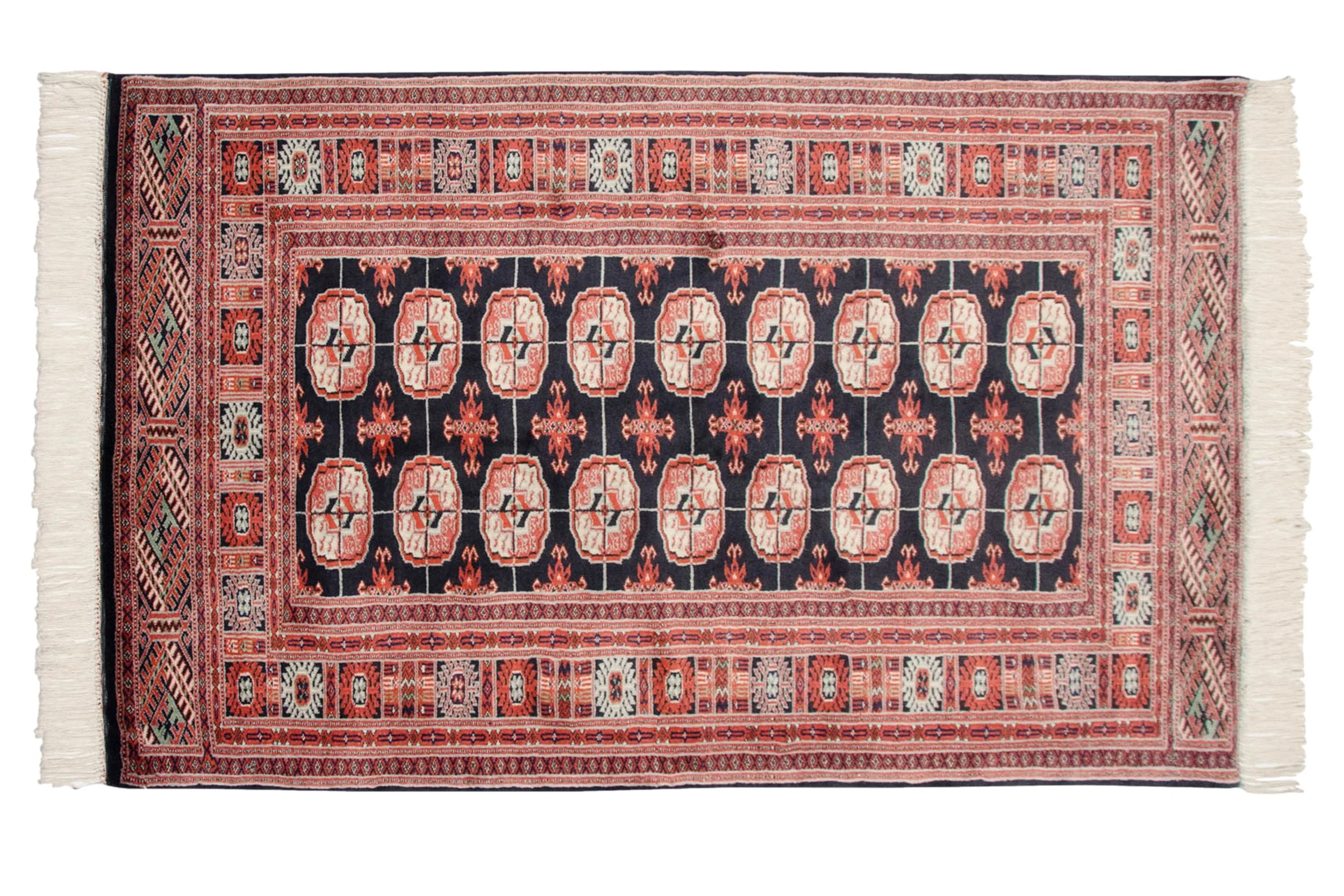 3x5 Vintage Fine Bokhara Rug - Image 2