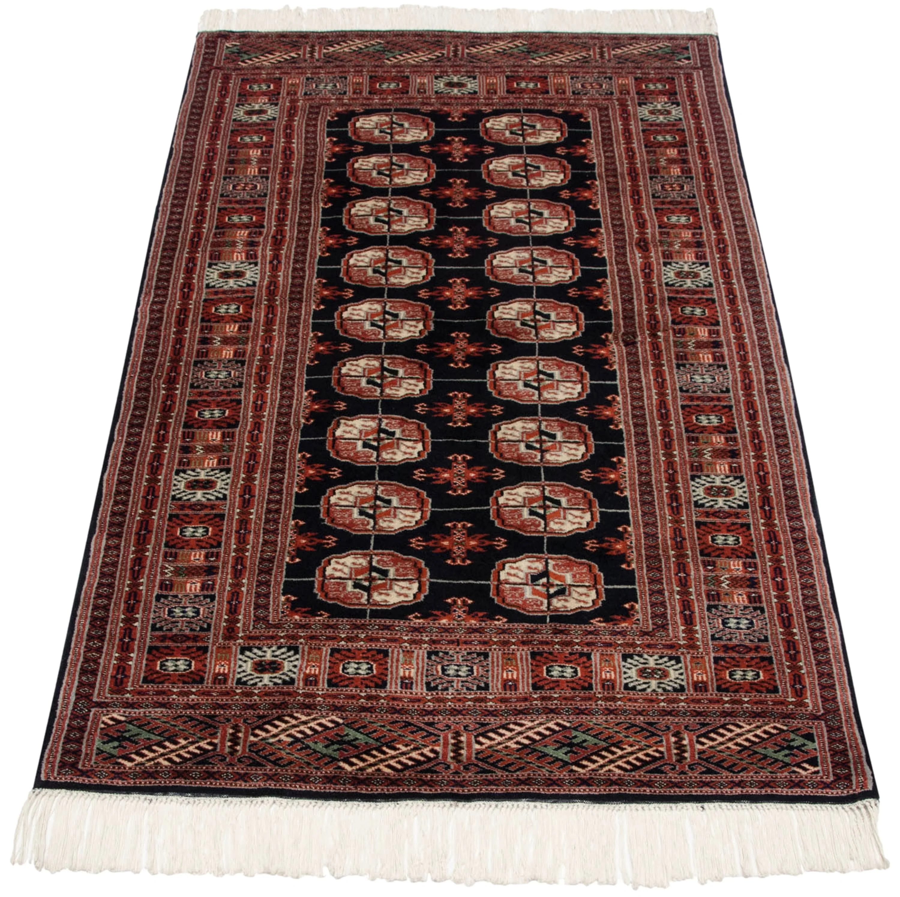 3x5 Vintage Fine Bokhara Rug - Image 3