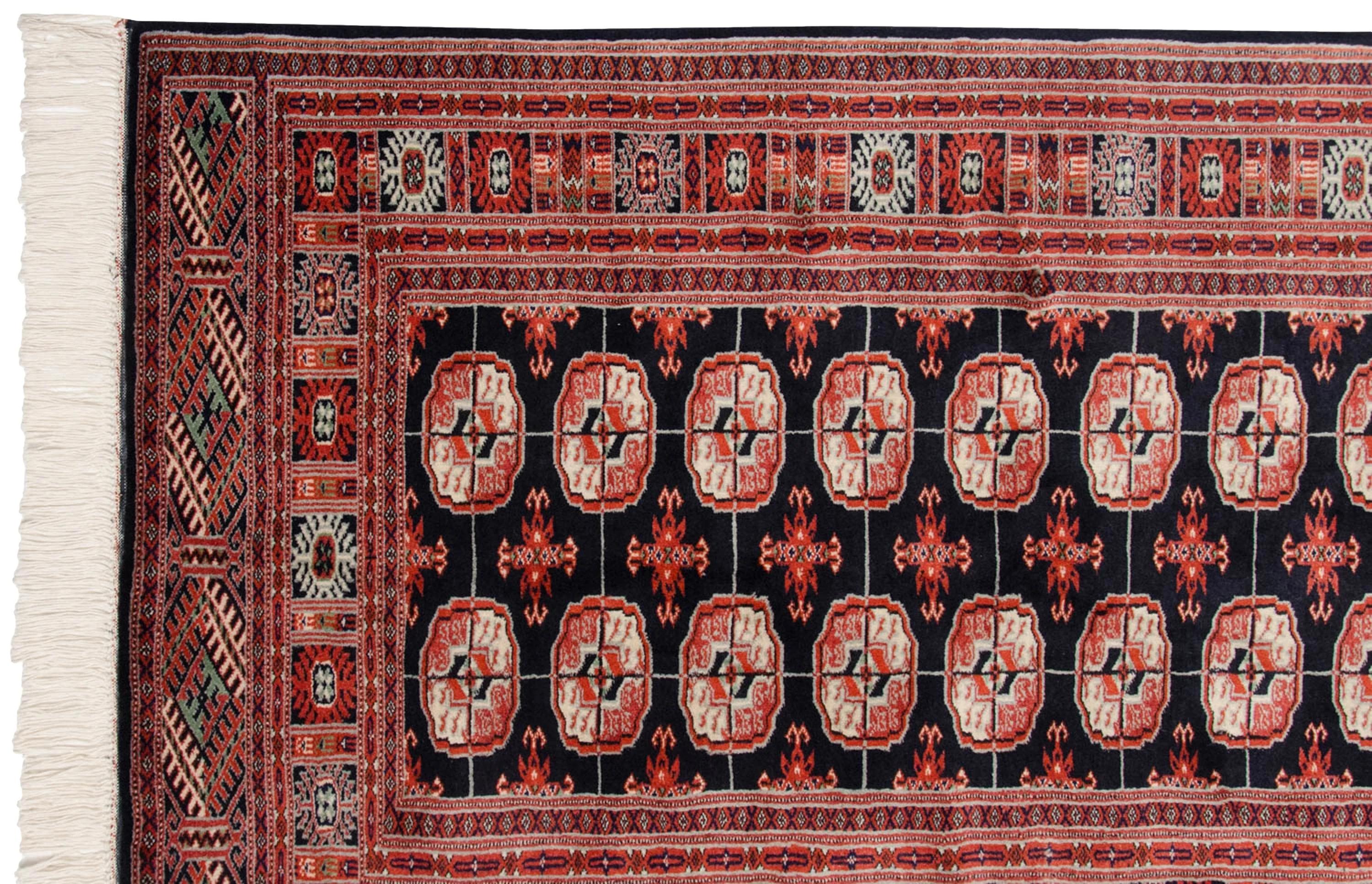 3x5 Vintage Fine Bokhara Rug - Image 4