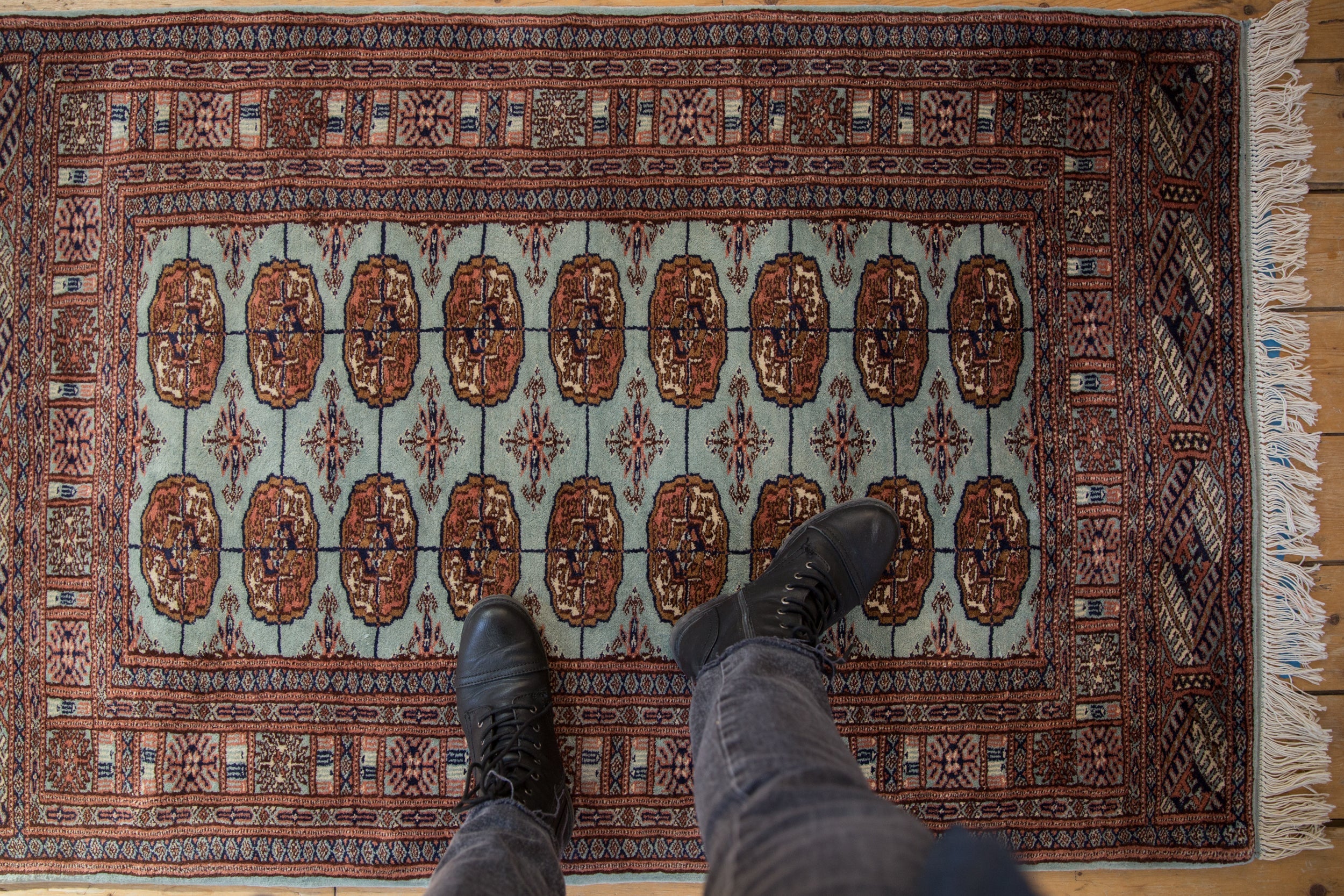 3x5 Vintage Fine Bokhara Rug - Image 2