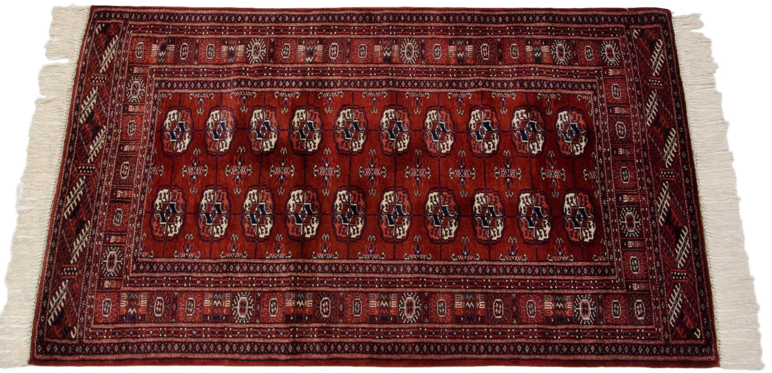 3x5 Vintage Fine Bokhara Rug - Image 2