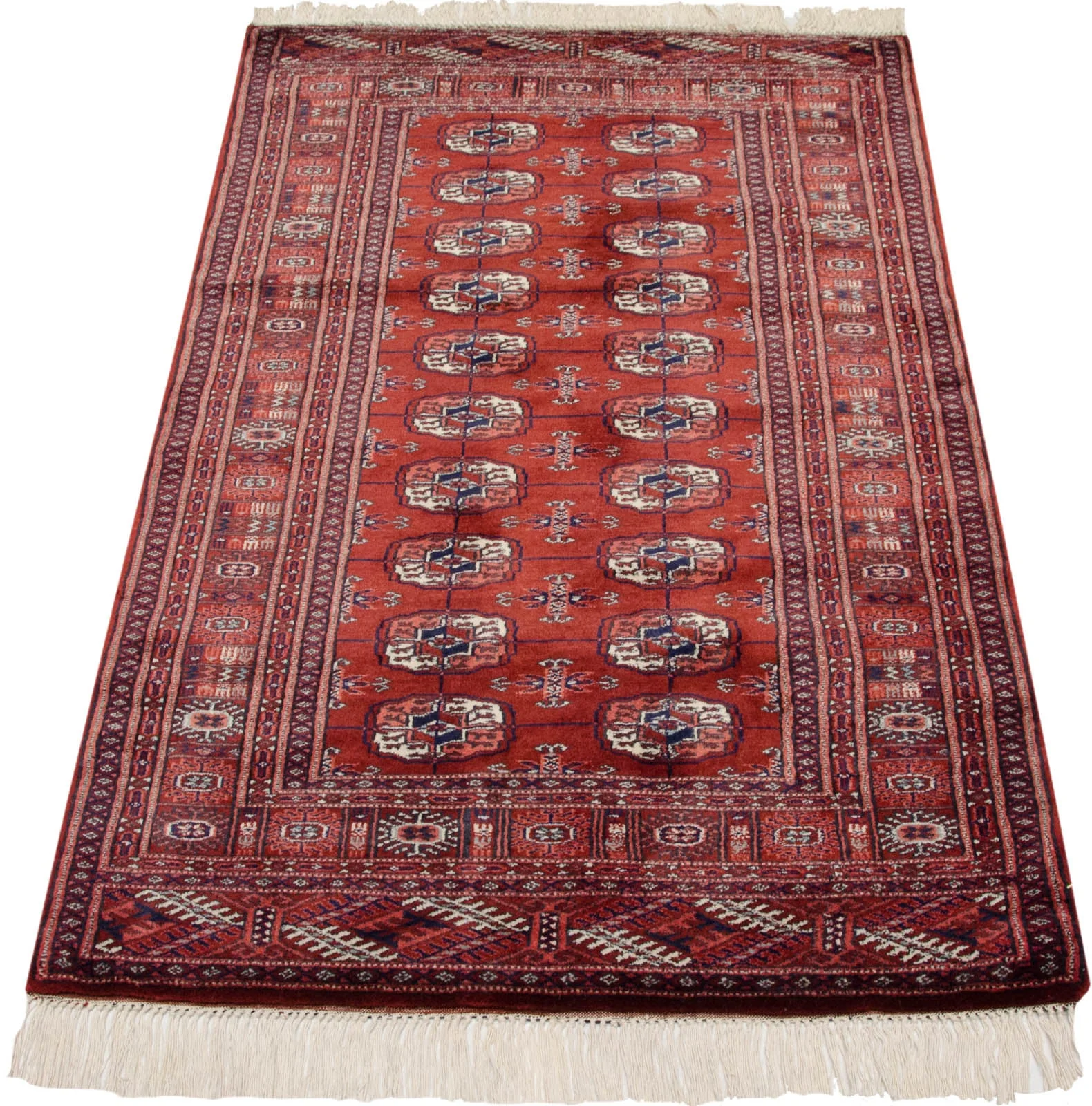 3x5 Vintage Fine Bokhara Rug - Image 5