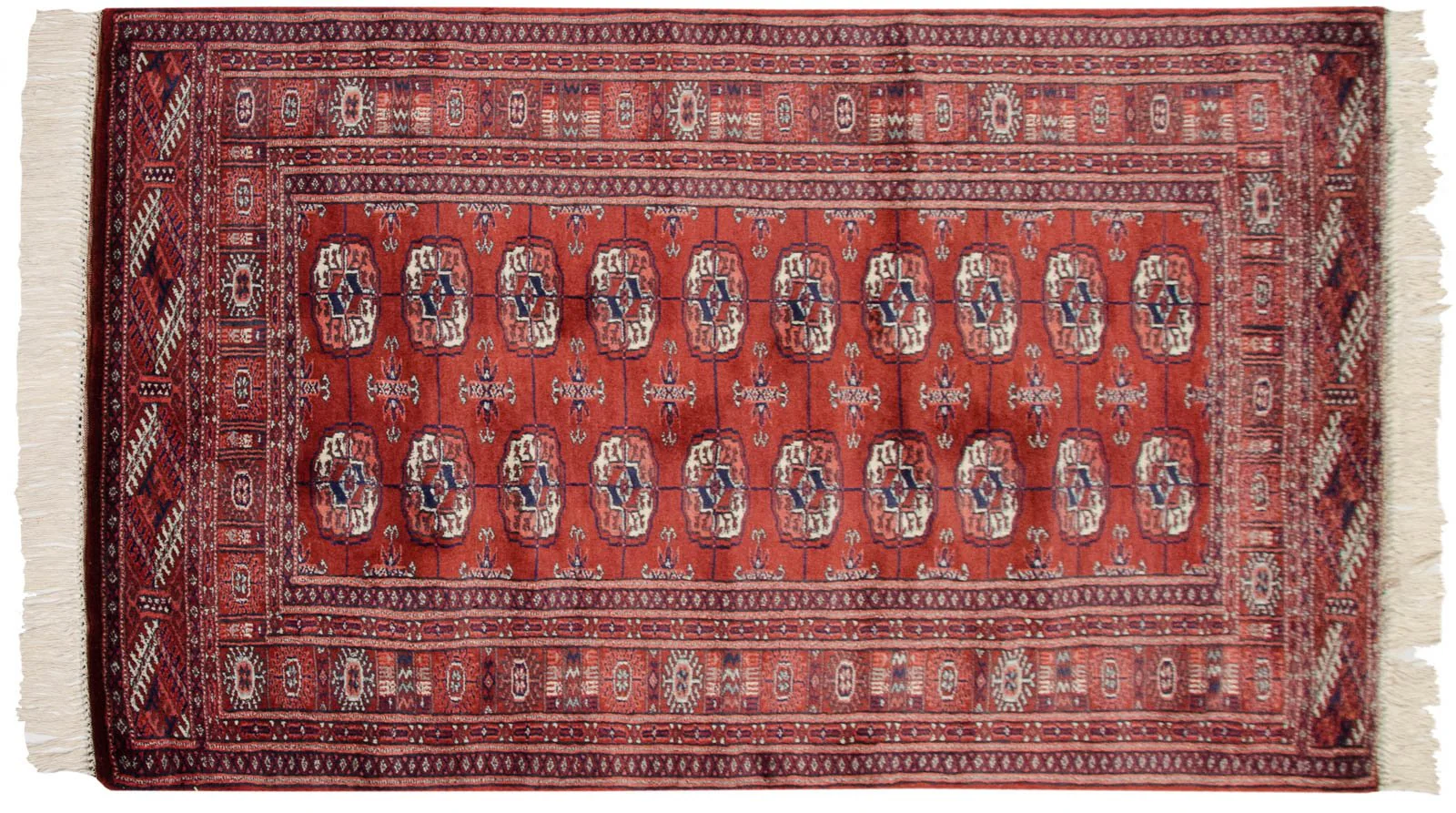 3x5 Vintage Fine Bokhara Rug - Image 6