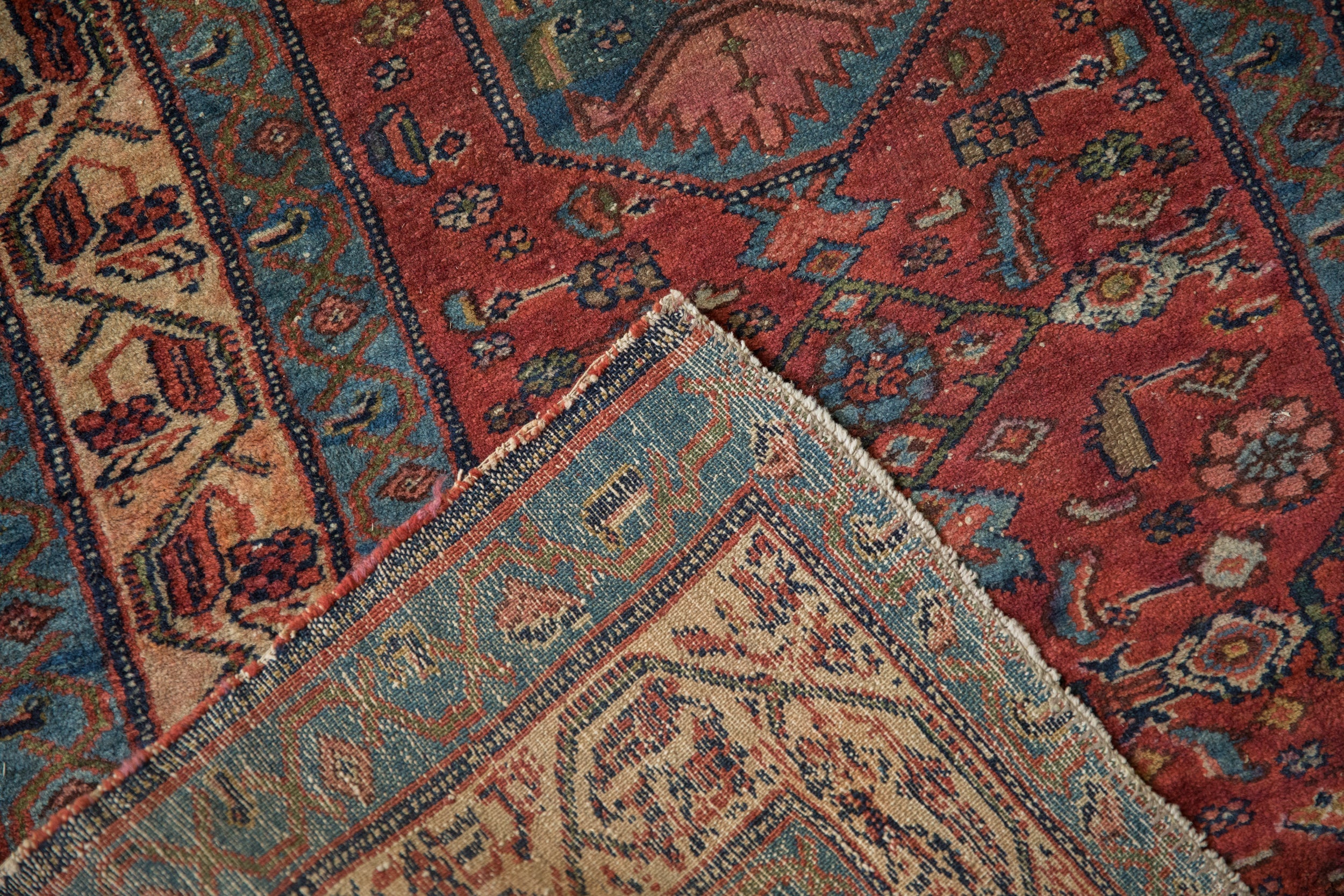 3x5 Vintage Fine Malayer Rug - Image 9