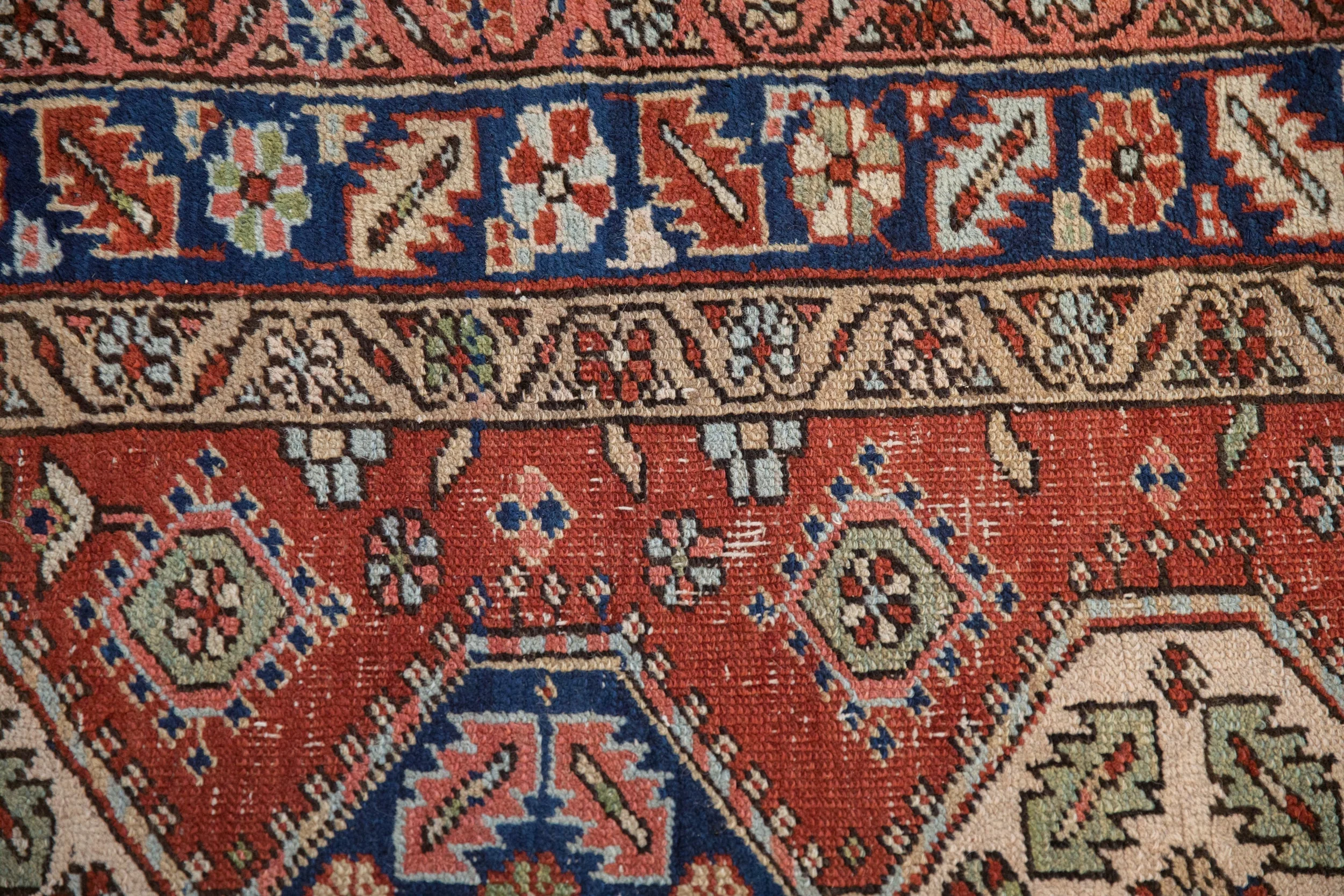 3x5 Vintage Heriz Rug - Image 3