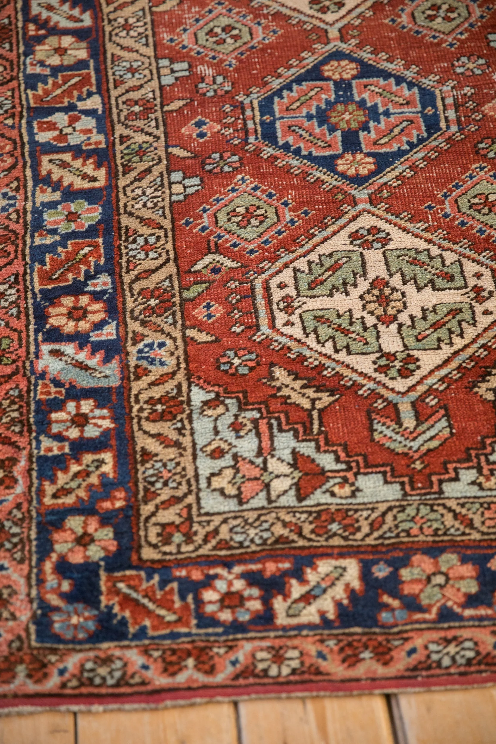 3x5 Vintage Heriz Rug - Image 7