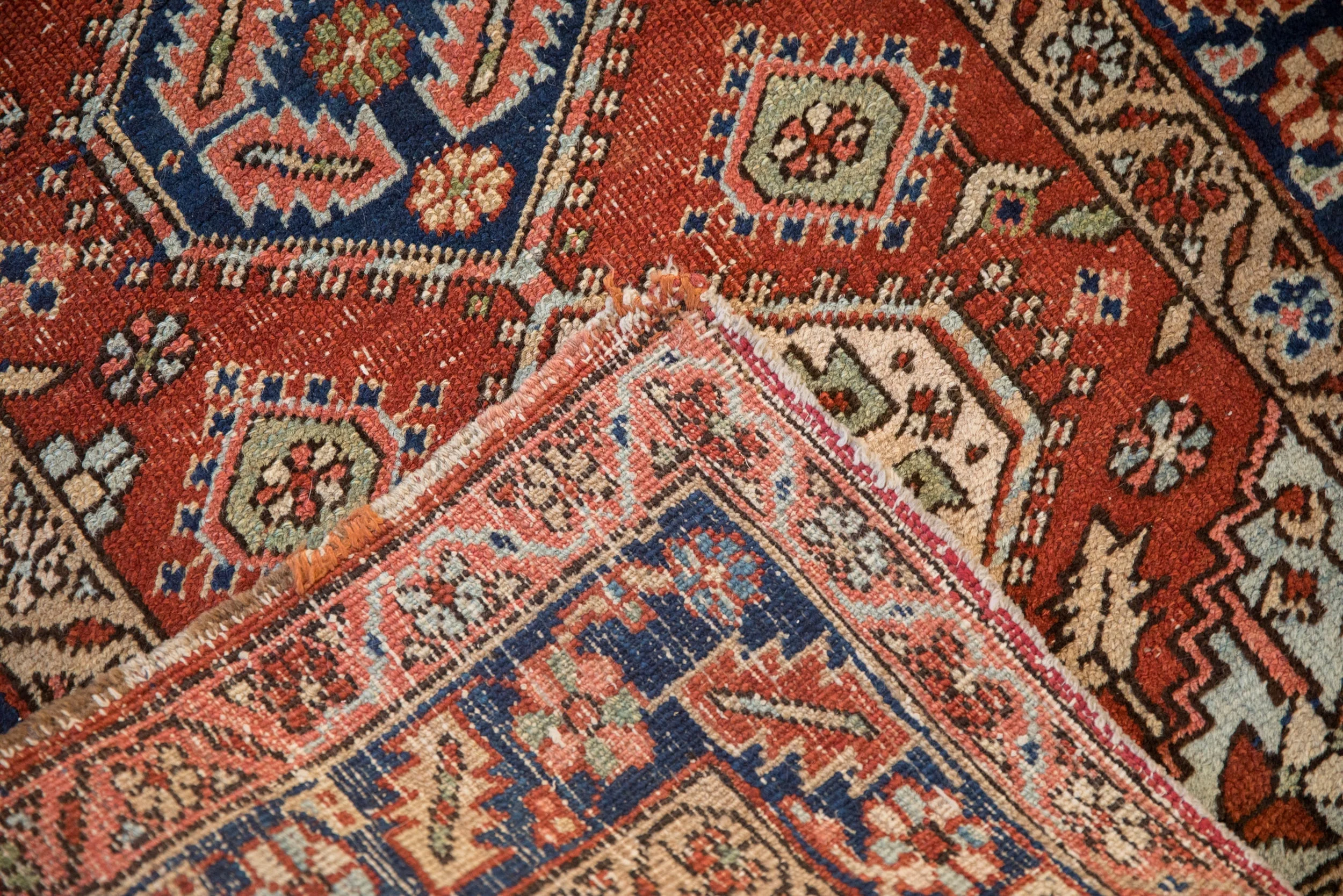 3x5 Vintage Heriz Rug - Image 9