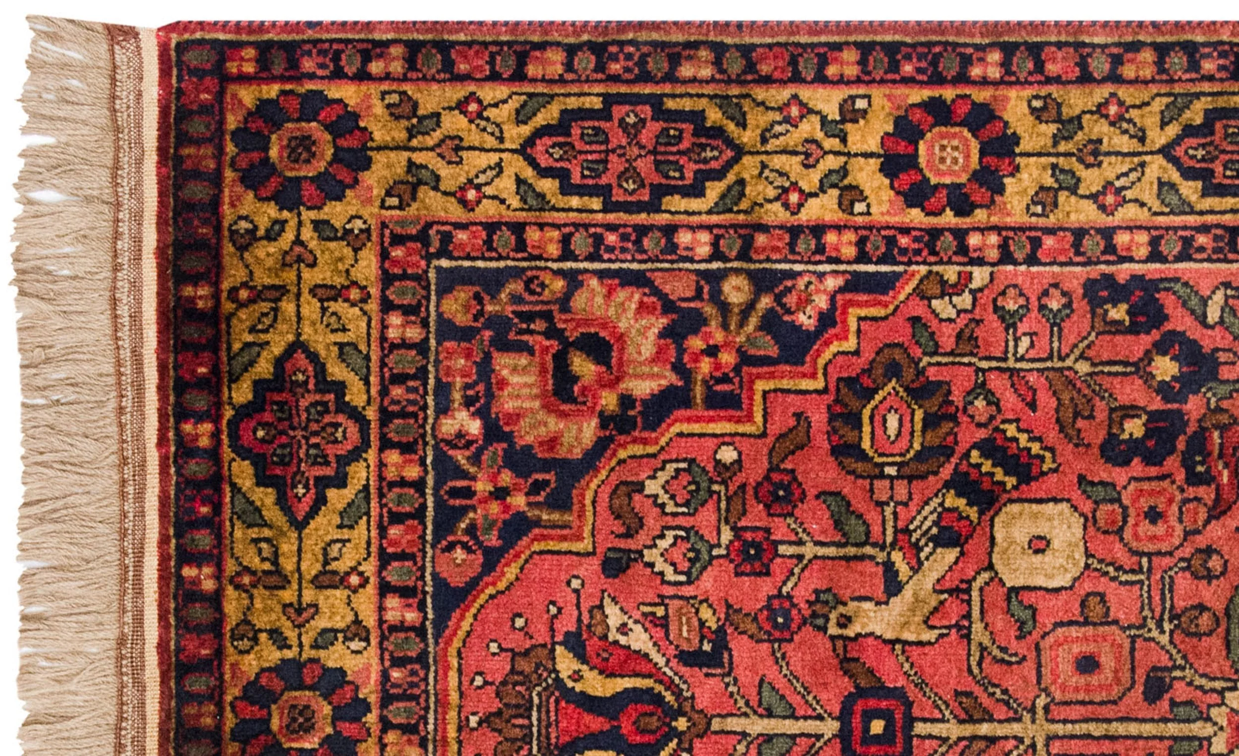 3x5 Vintage Indian Bakhtiari Design Rug - Image 4