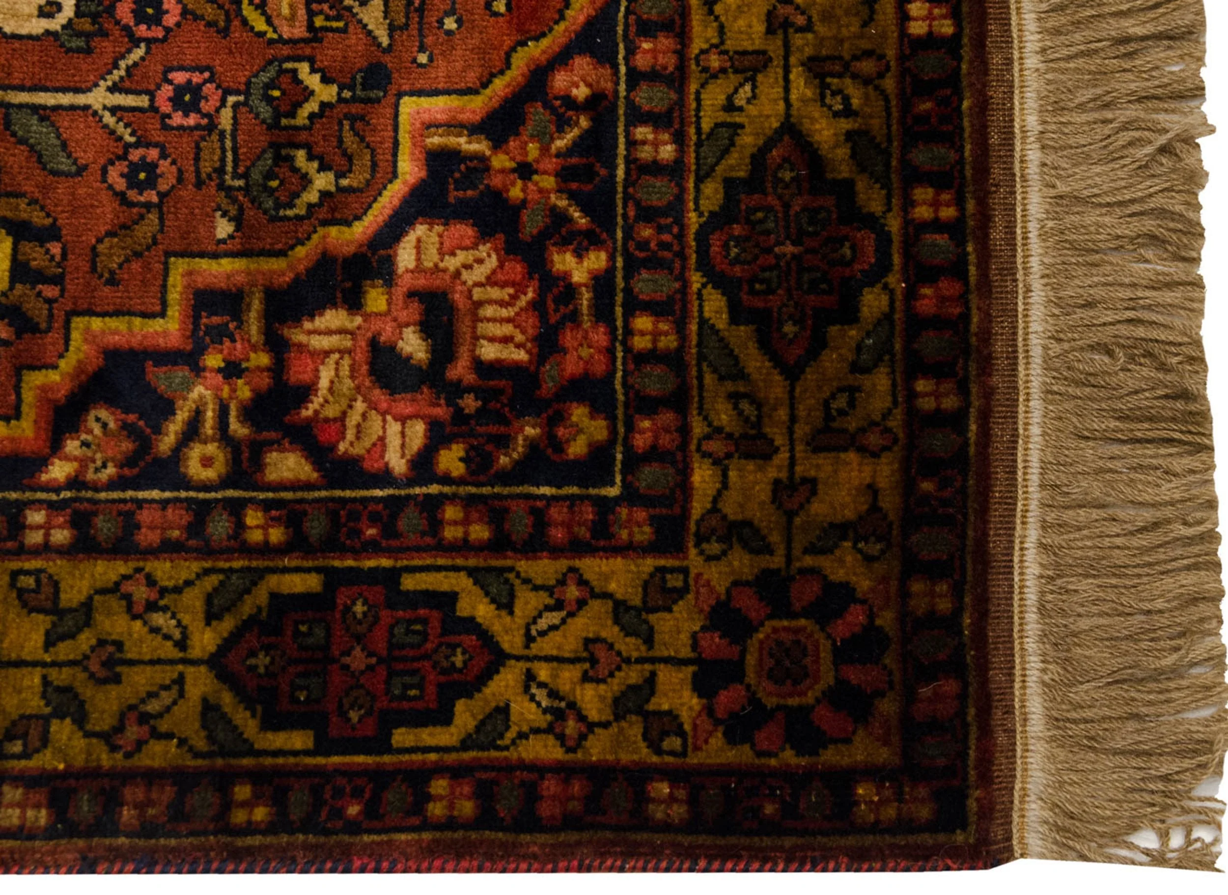 3x5 Vintage Indian Bakhtiari Design Rug - Image 3