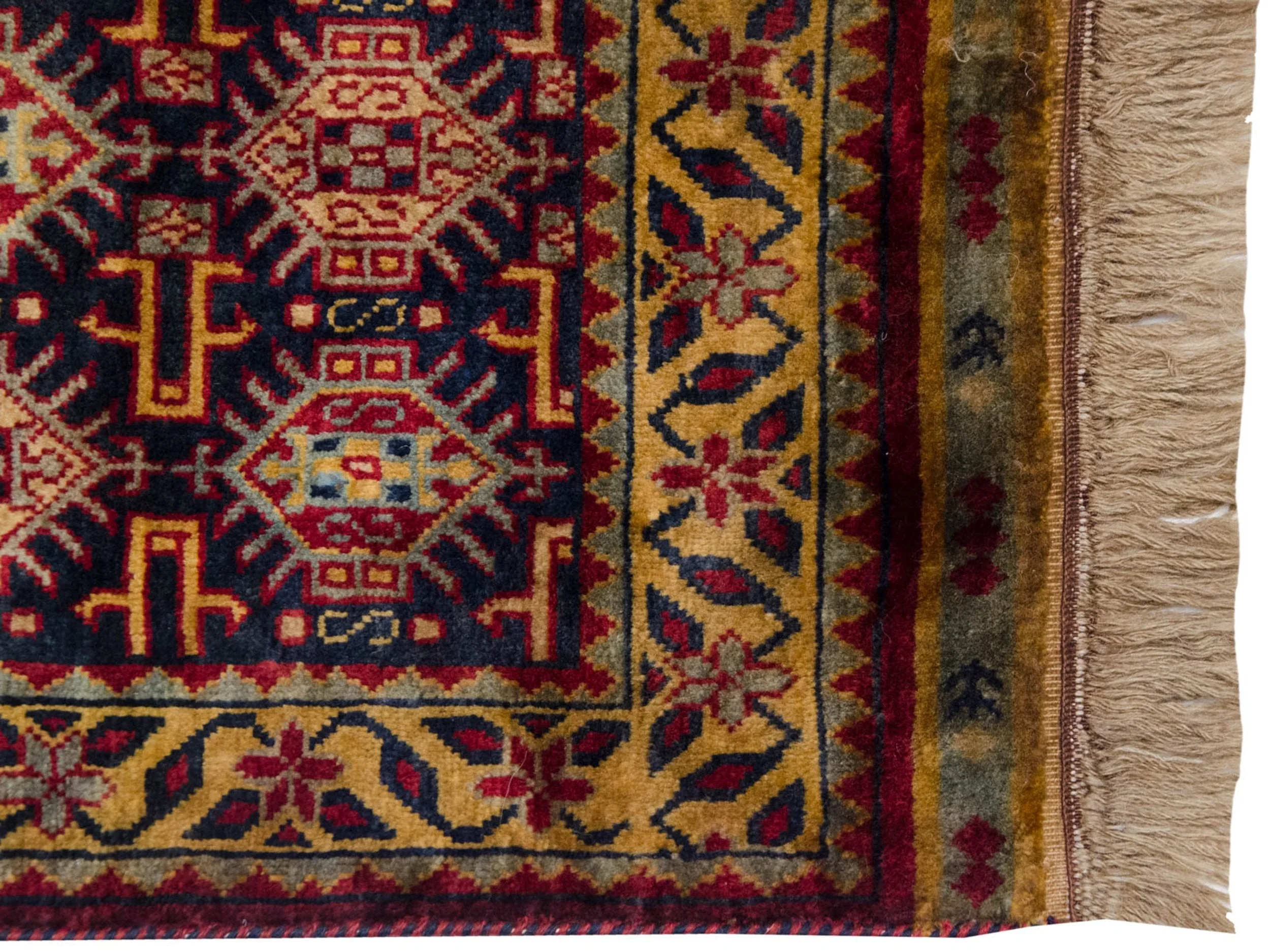 3x5 Vintage Indian Caucasian Design Rug - Image 3