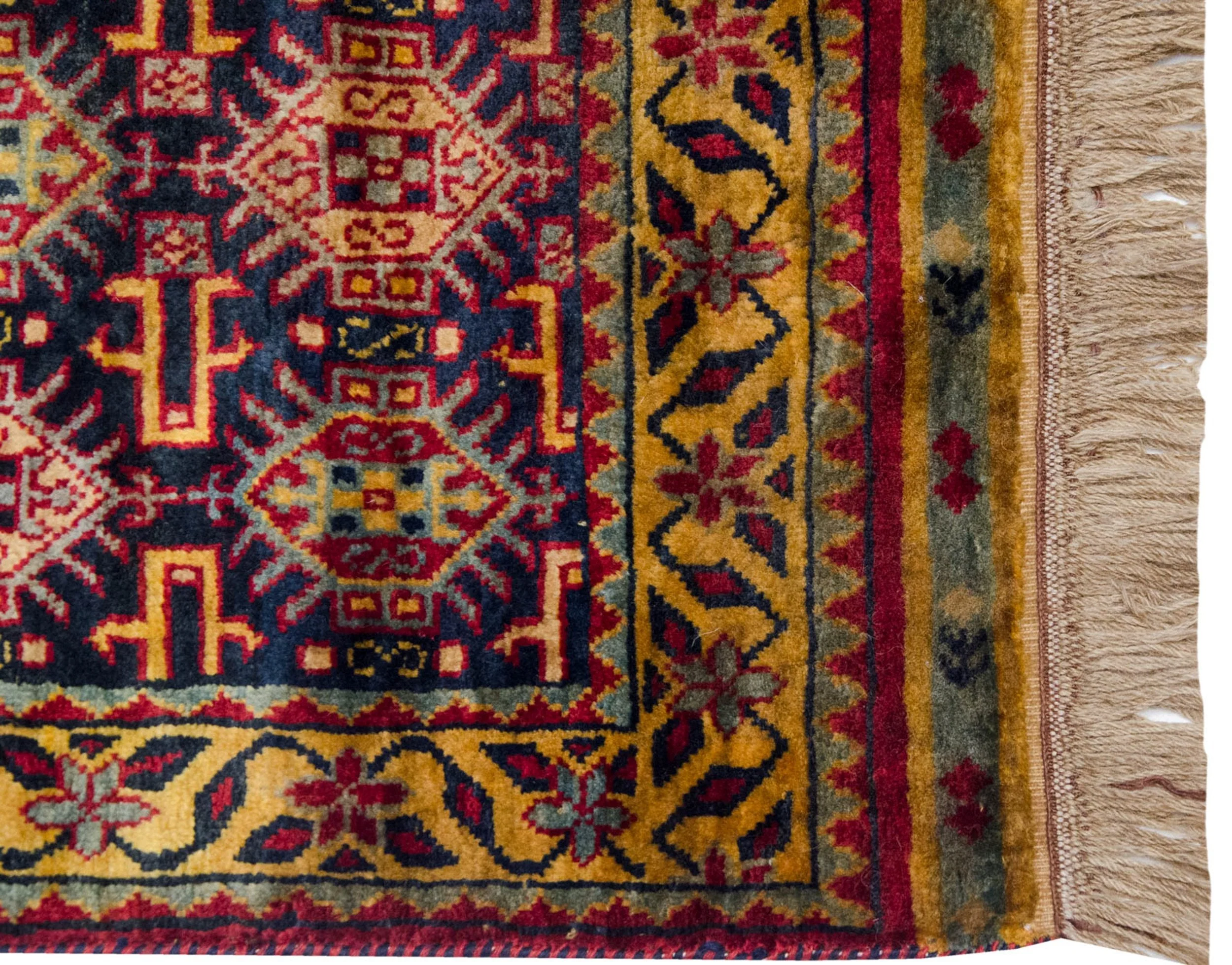 3x5 Vintage Indian Caucasian Design Rug - Image 3