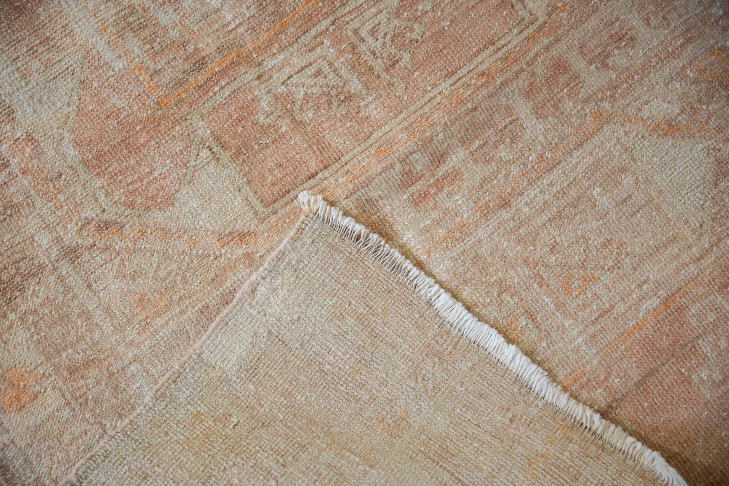 3x6.5 Vintage Distressed Fragment Oushak Rug Runner - Image 10