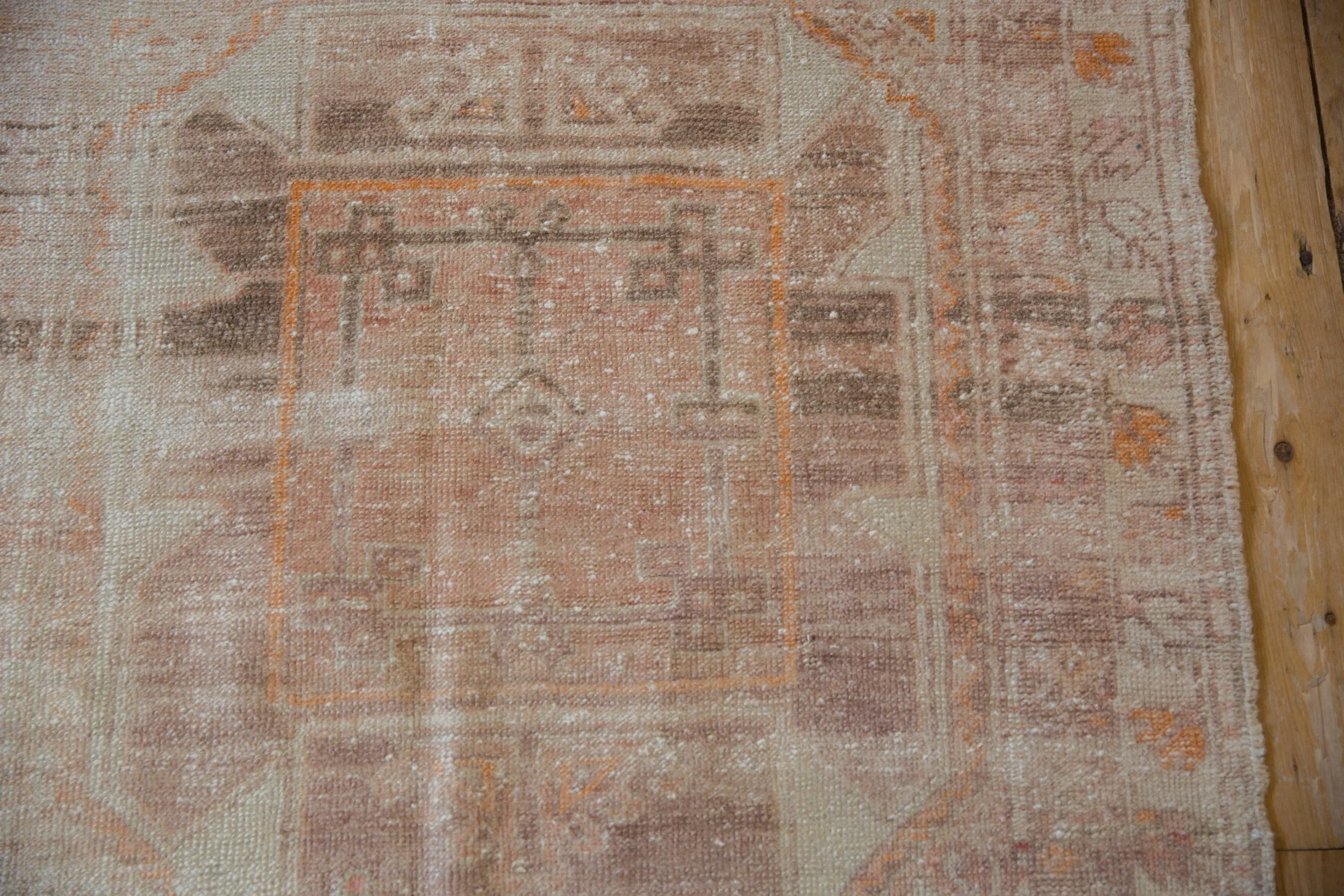3x6.5 Vintage Distressed Fragment Oushak Rug Runner - Image 3