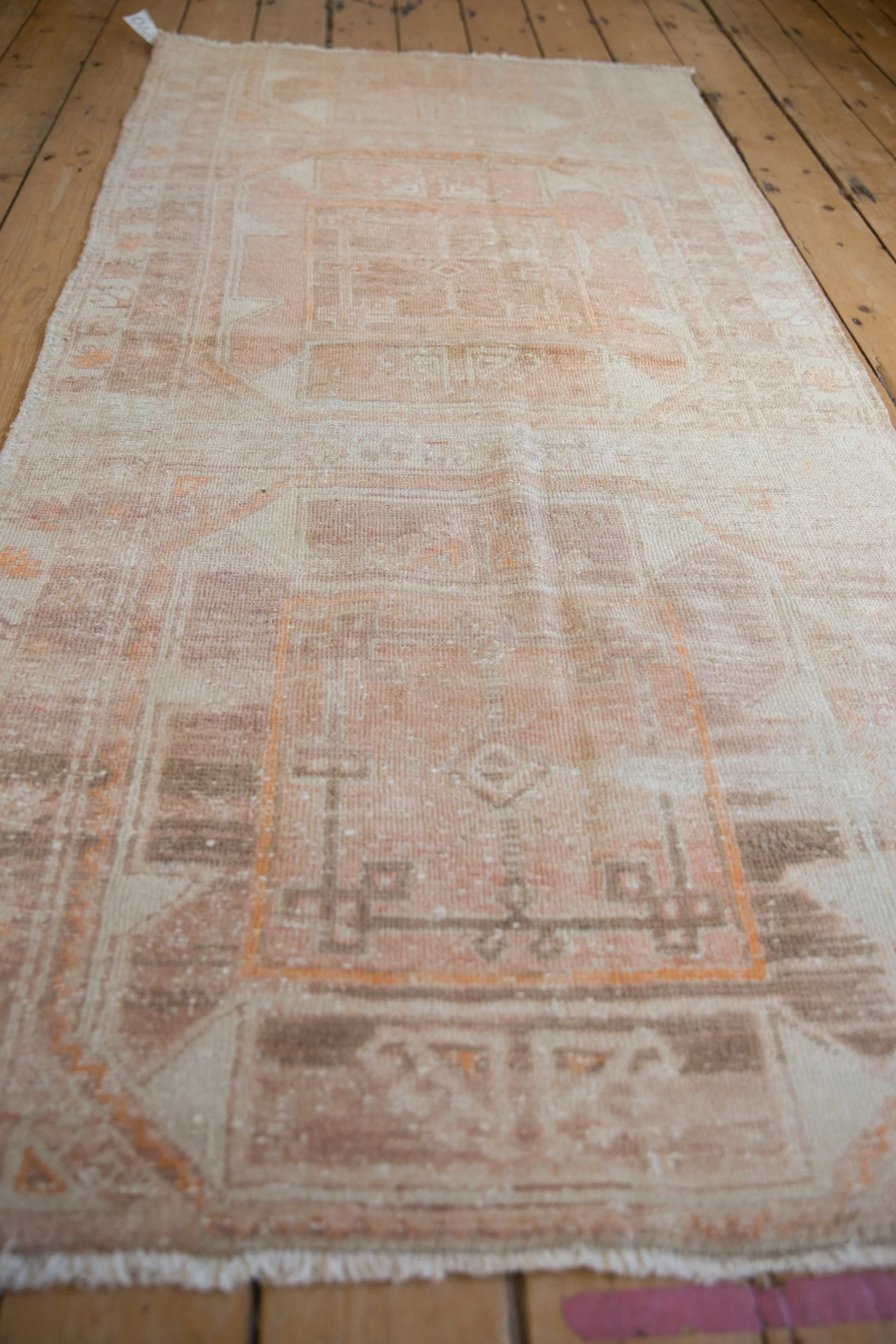 3x6.5 Vintage Distressed Fragment Oushak Rug Runner - Image 4