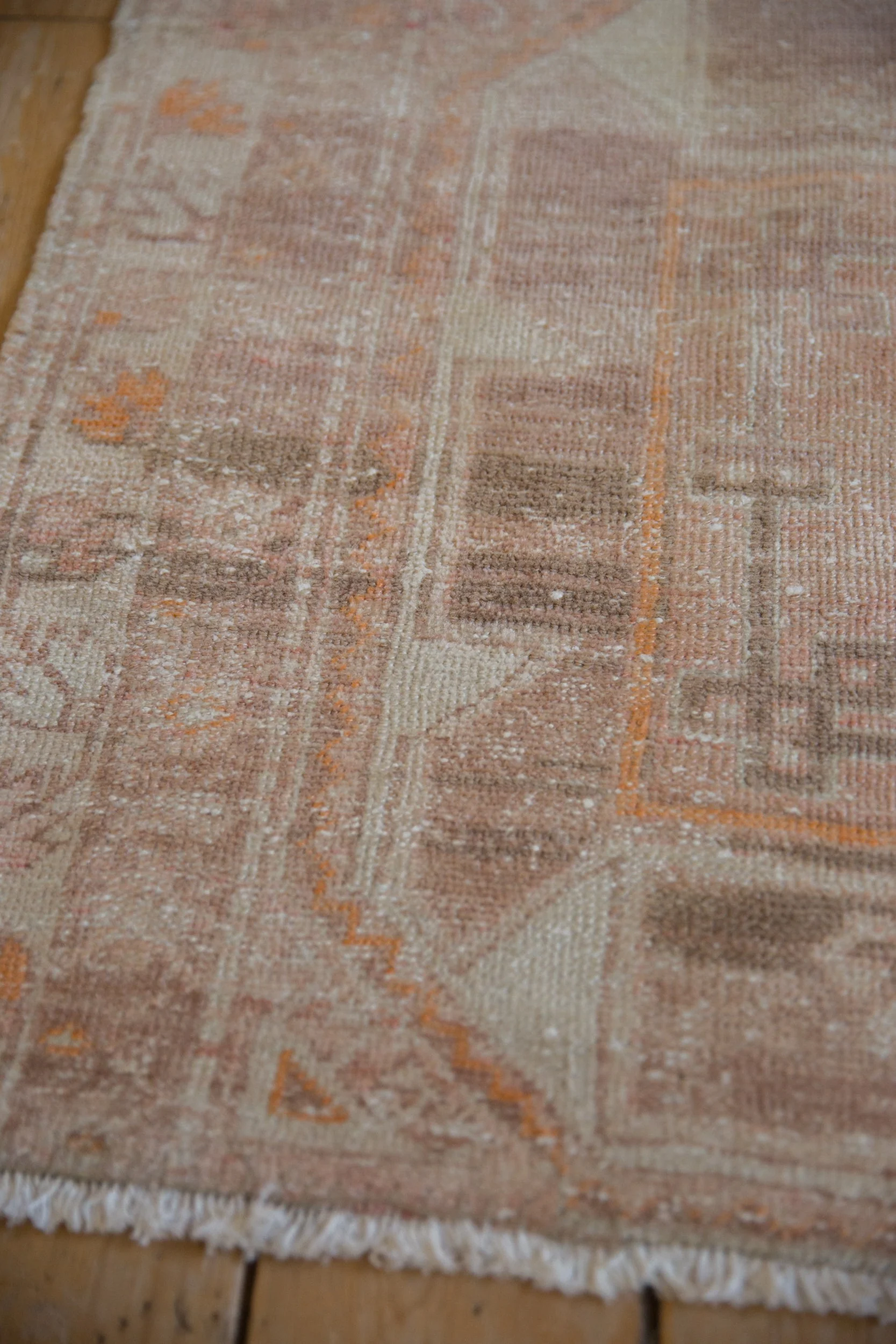 3x6.5 Vintage Distressed Fragment Oushak Rug Runner - Image 5