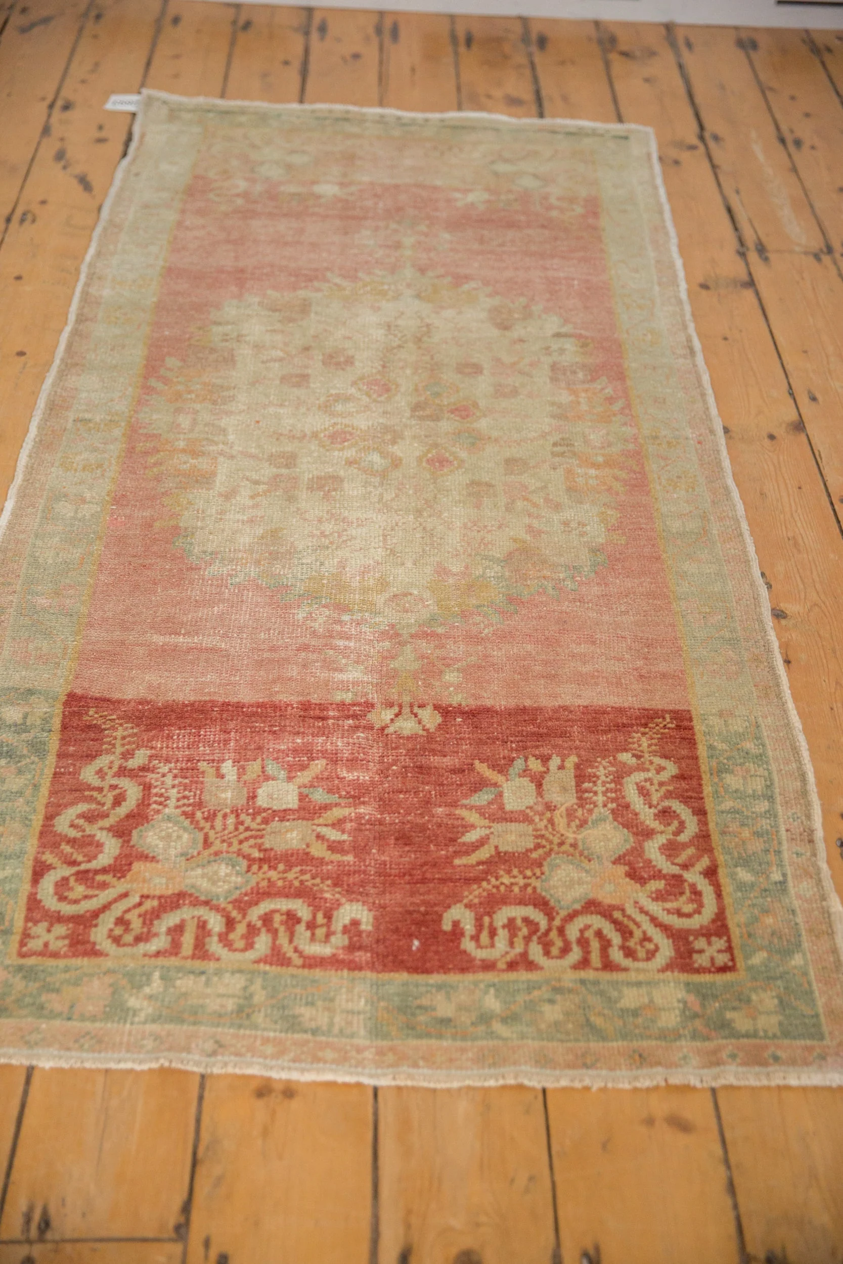 3x6.5 Vintage Distressed Oushak Rug Runner - Image 4