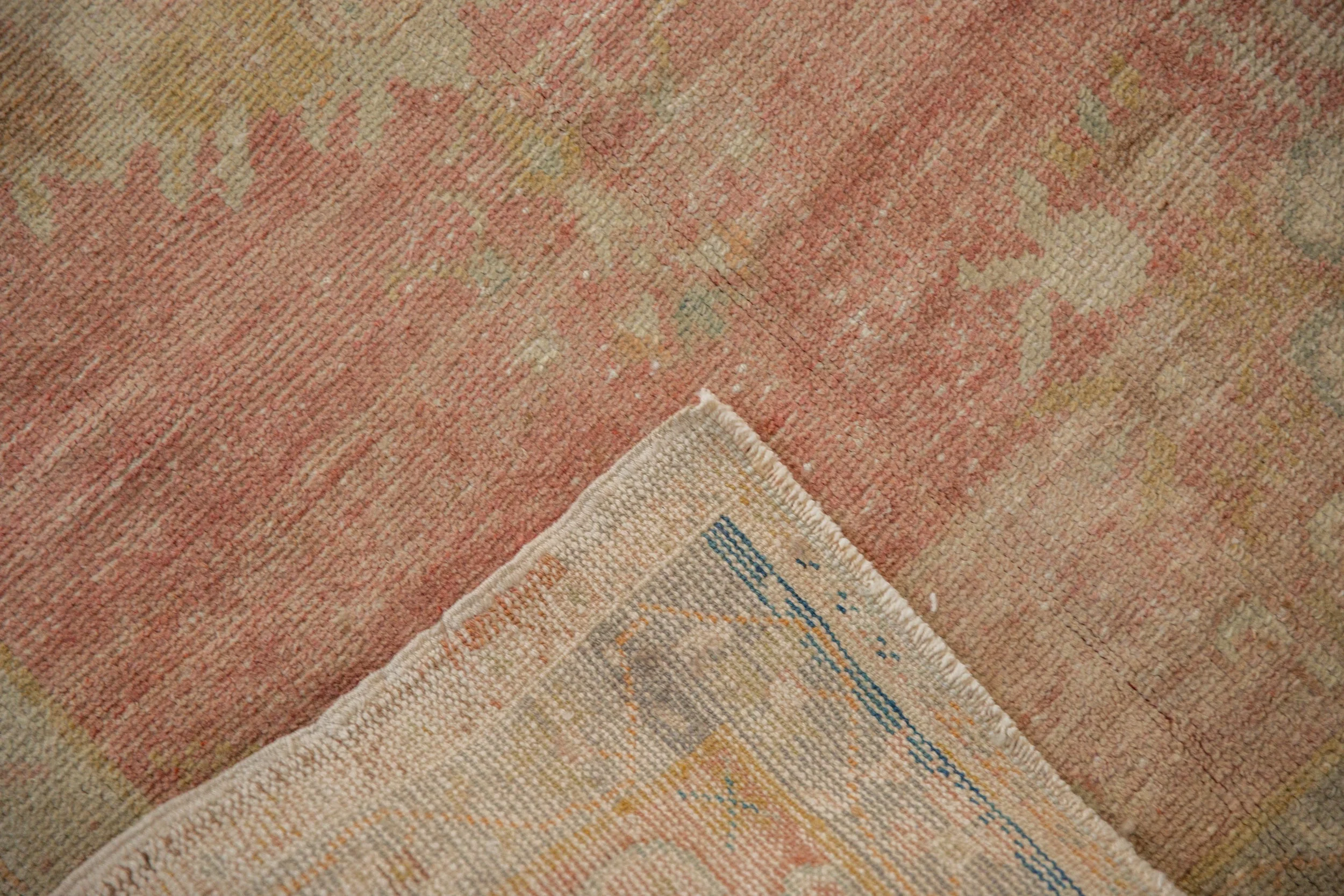 3x6.5 Vintage Distressed Oushak Rug Runner - Image 8