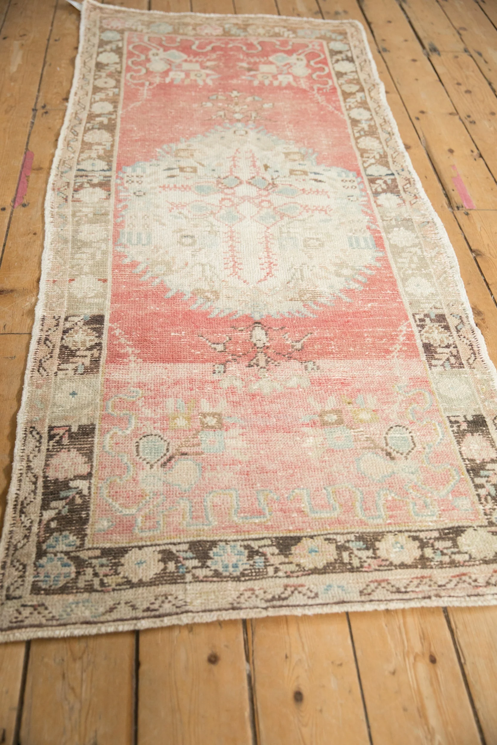 3x6.5 Vintage Distressed Oushak Rug Runner - Image 4
