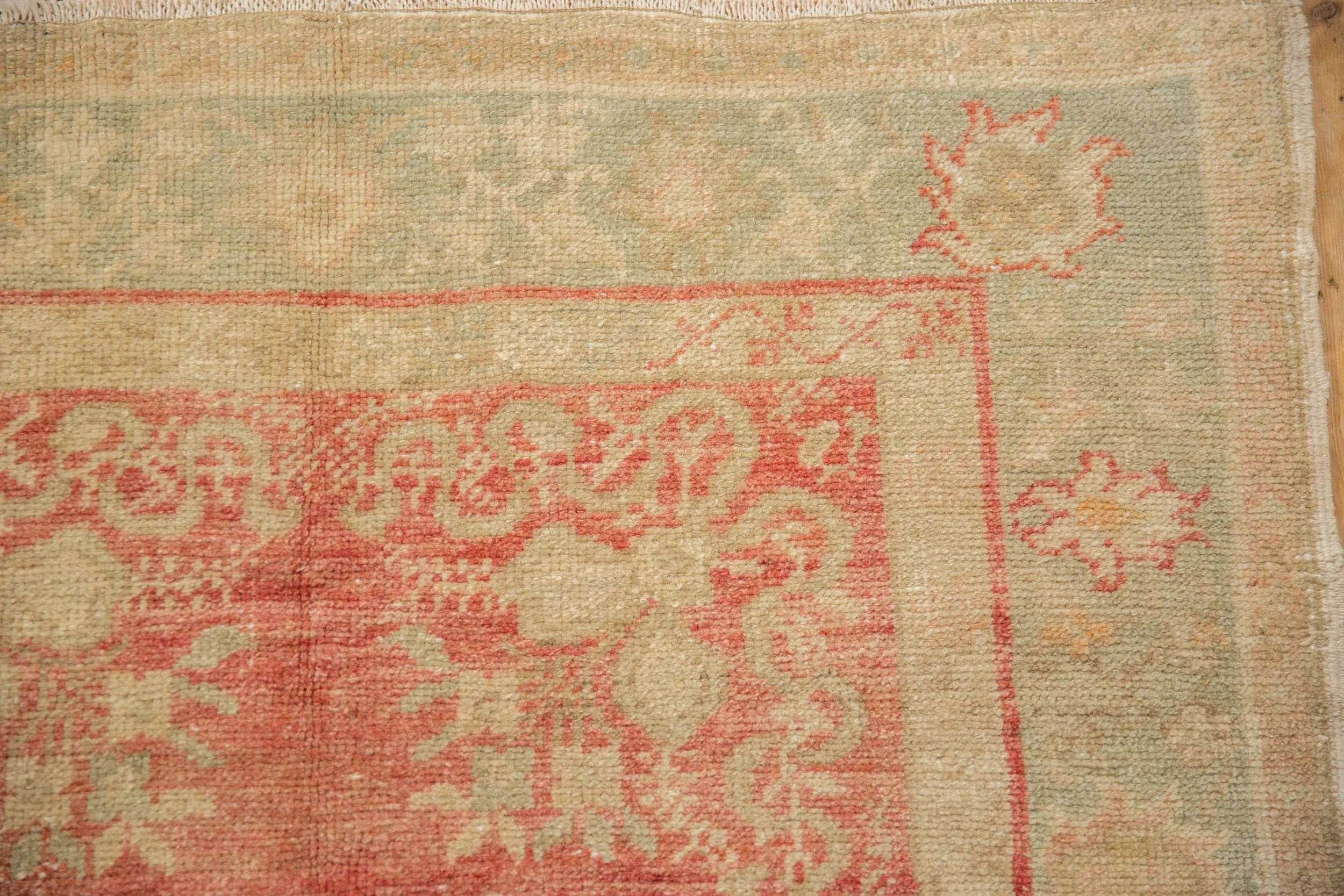 3x6.5 Vintage Distressed Oushak Rug Runner - Image 3