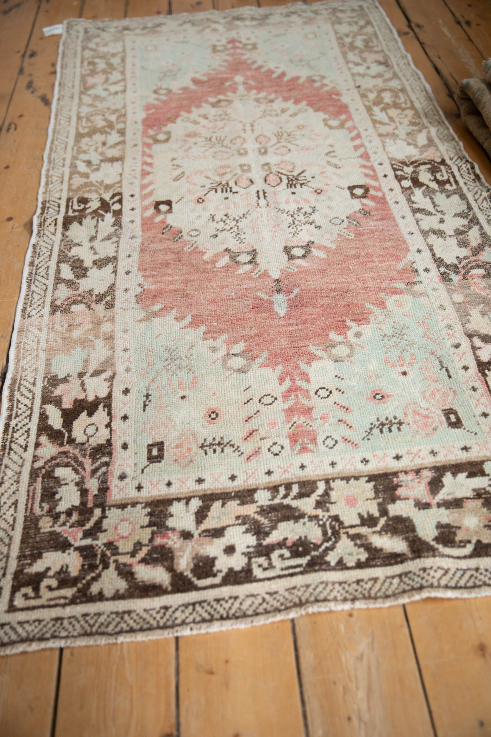 3x6.5 Vintage Distressed Oushak Rug Runner - Image 4