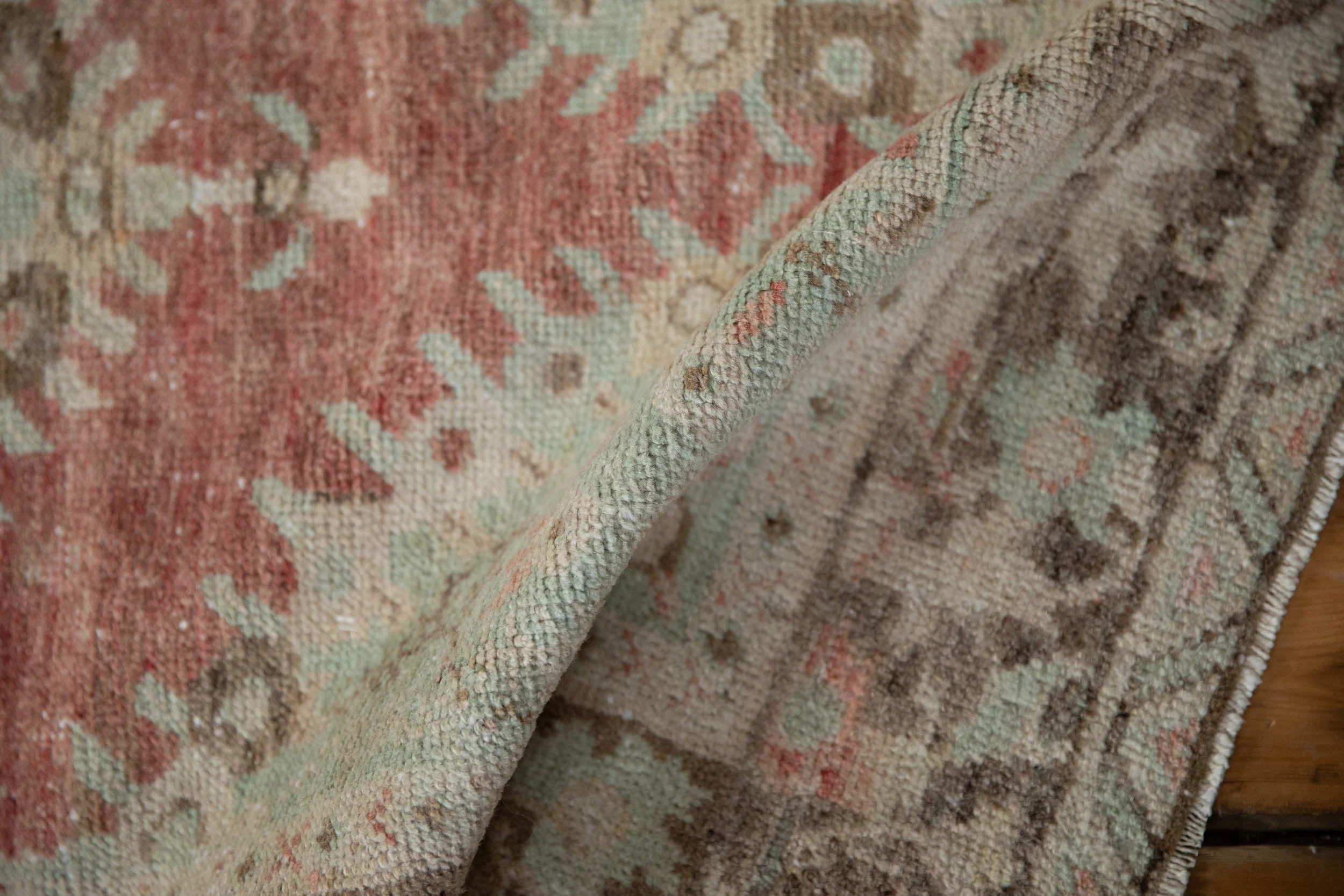 3x6.5 Vintage Distressed Oushak Rug Runner - Image 6