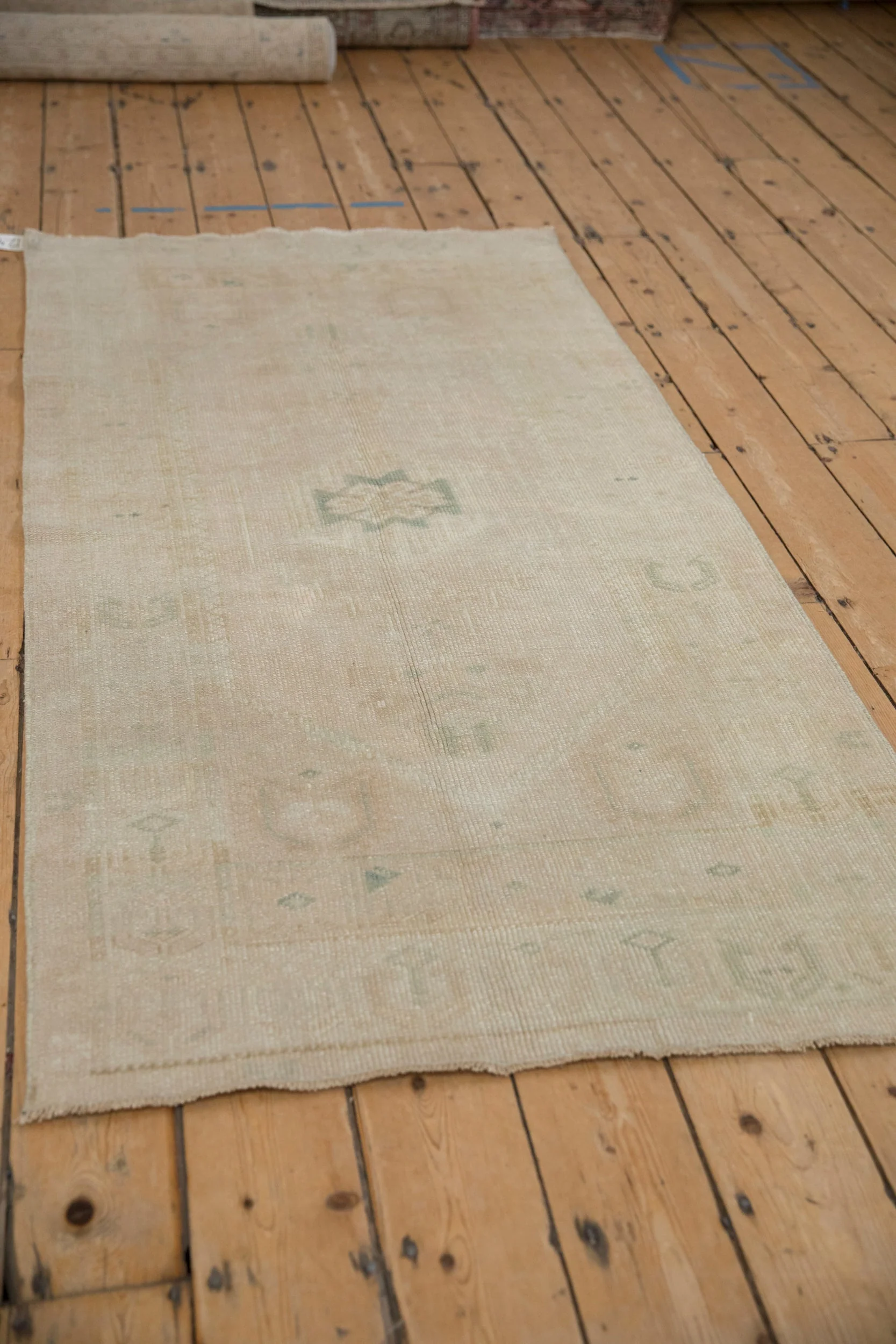 3x6.5 Vintage Distressed Oushak Rug Runner - Image 3