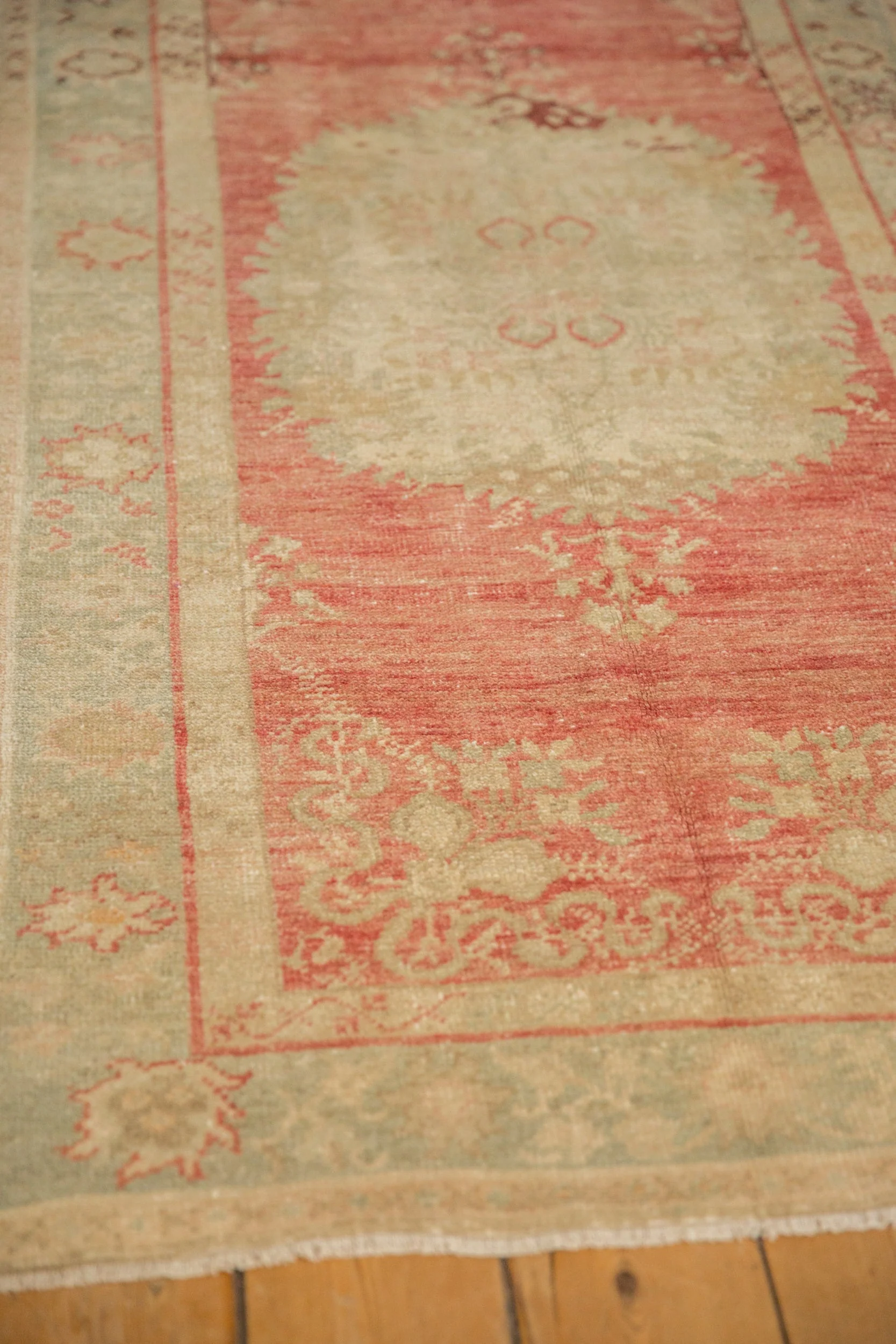 3x6.5 Vintage Distressed Oushak Rug Runner - Image 5