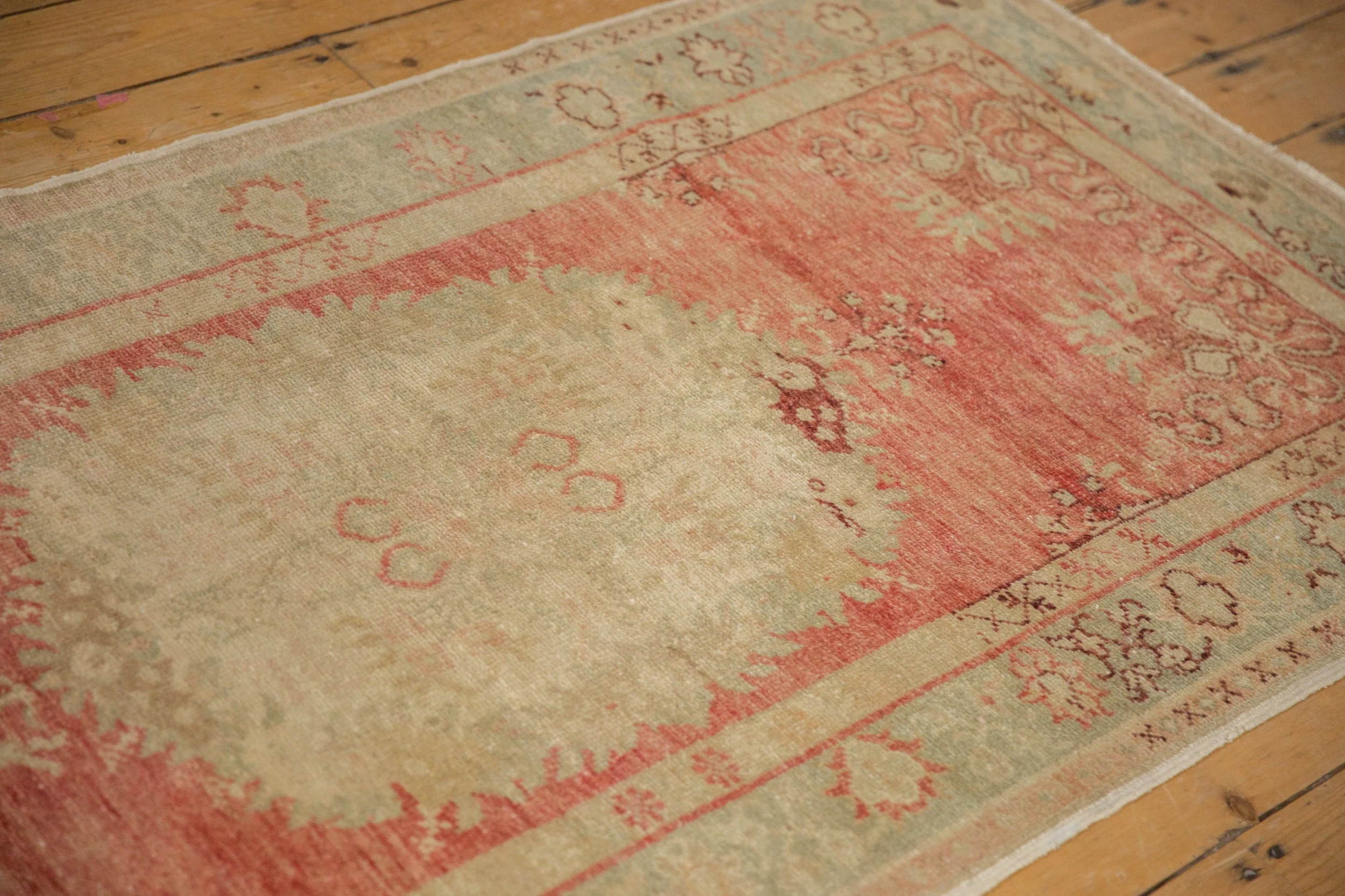 3x6.5 Vintage Distressed Oushak Rug Runner - Image 6