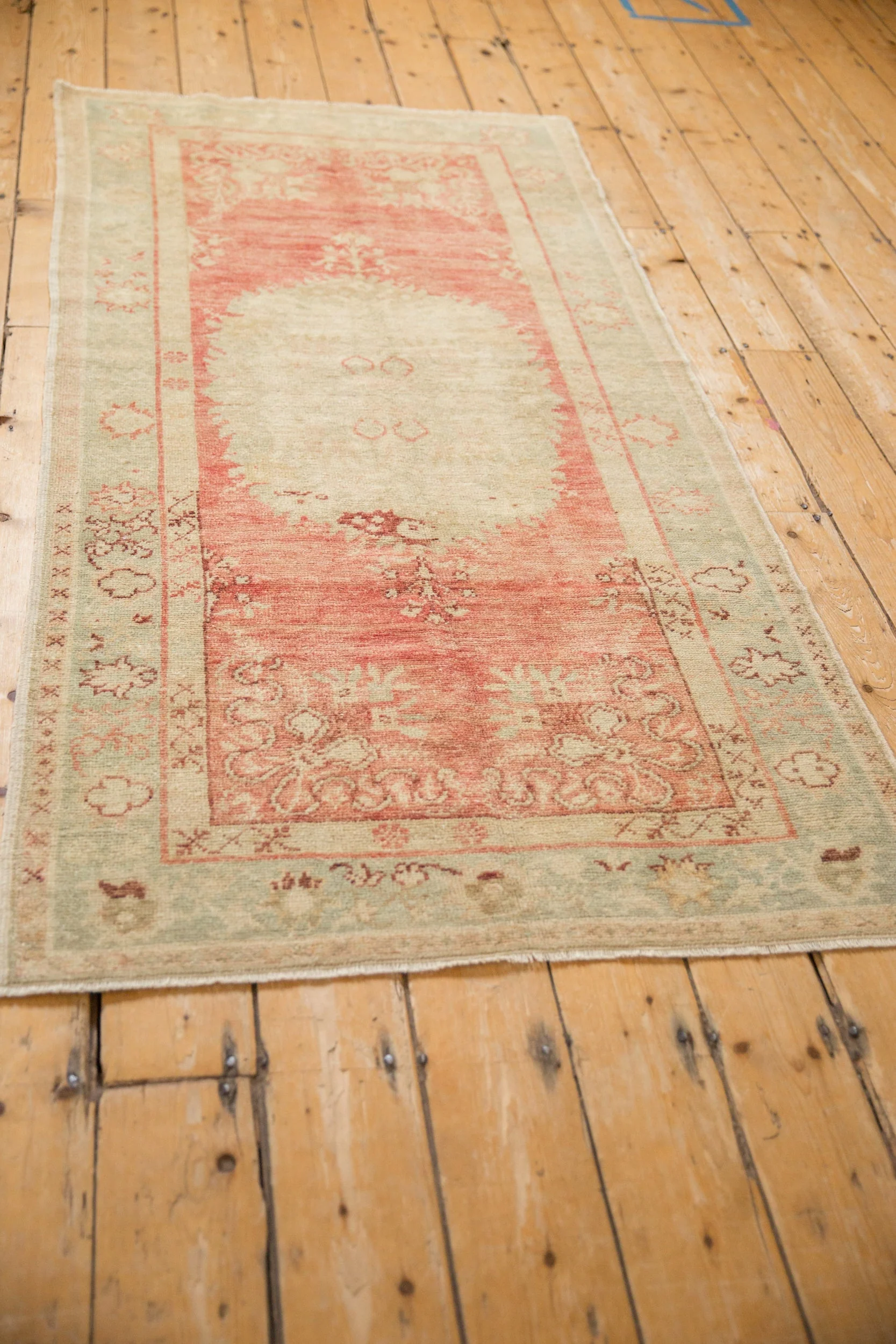 3x6.5 Vintage Distressed Oushak Rug Runner - Image 7