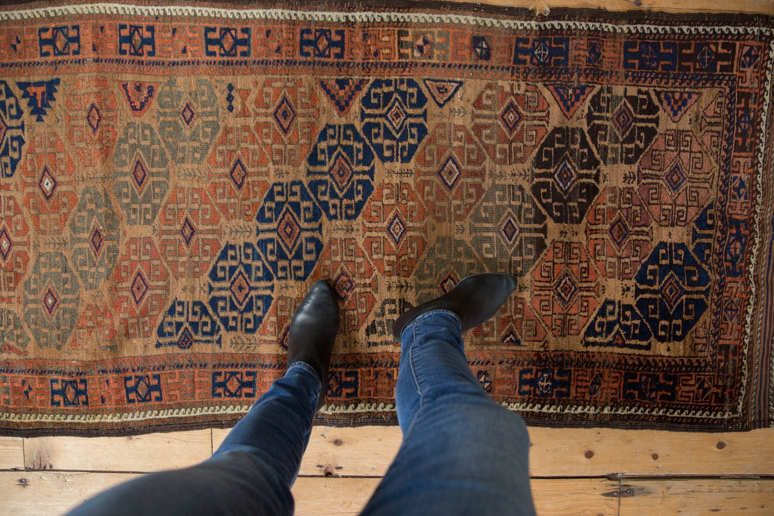 3x6 Antique Belouch Rug Runner - Image 2