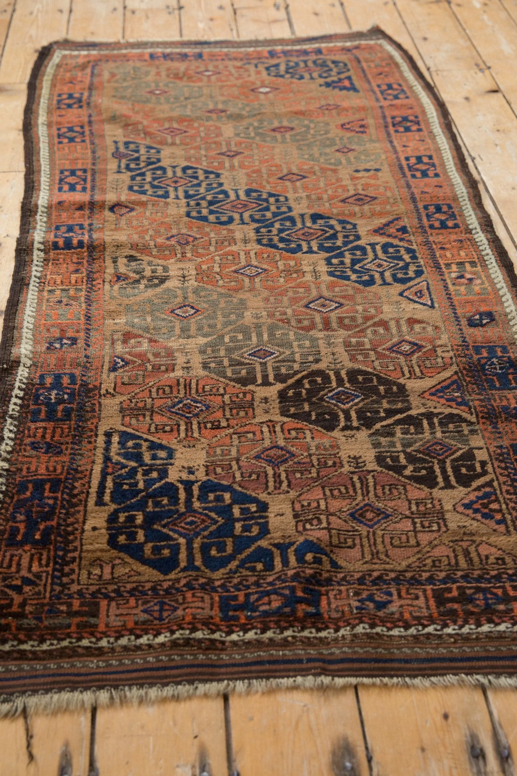 3x6 Antique Belouch Rug Runner - Image 3