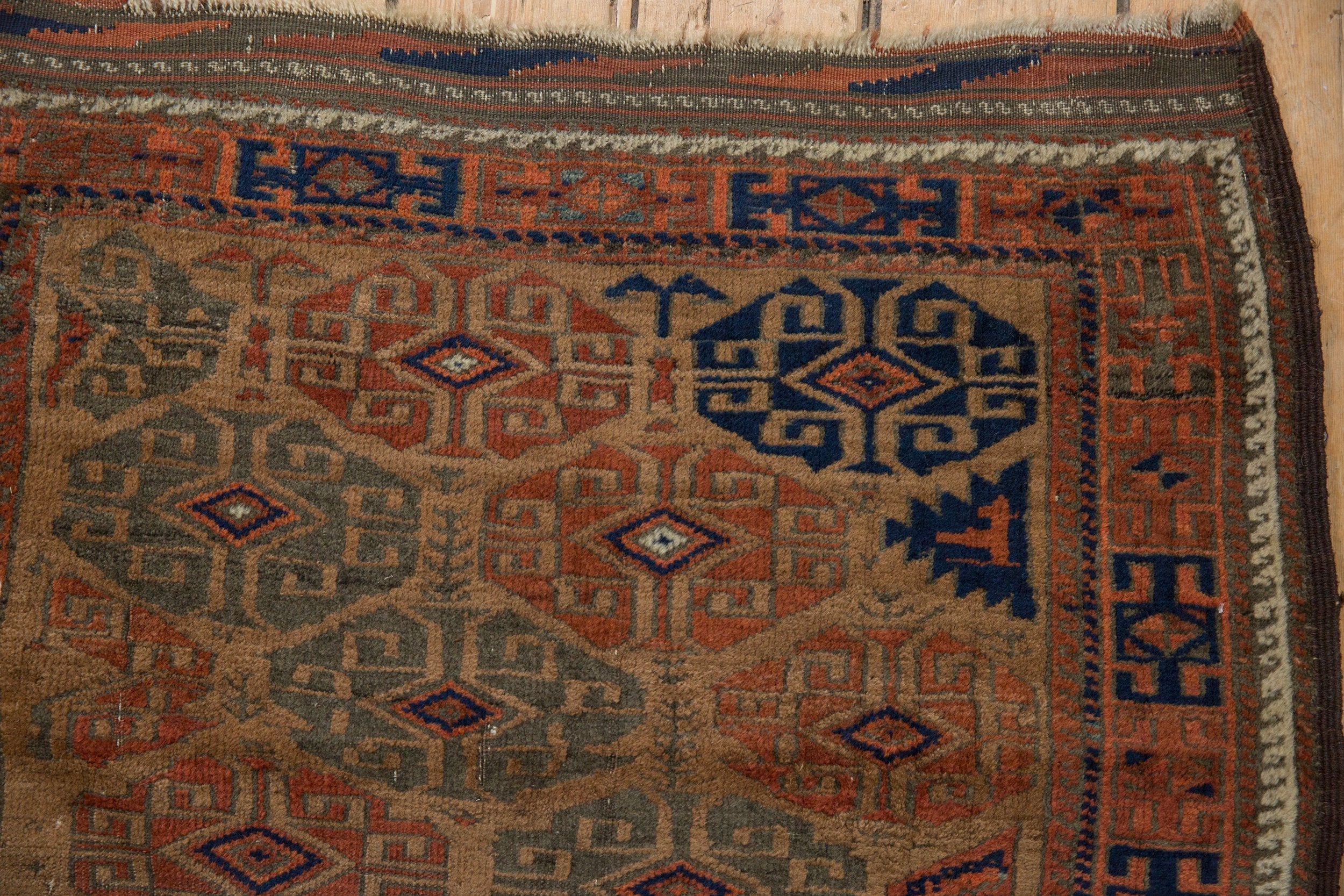 3x6 Antique Belouch Rug Runner - Image 5
