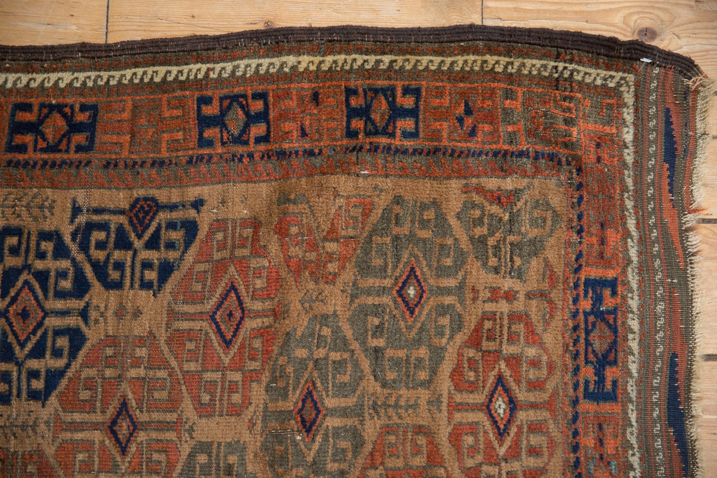3x6 Antique Belouch Rug Runner - Image 8