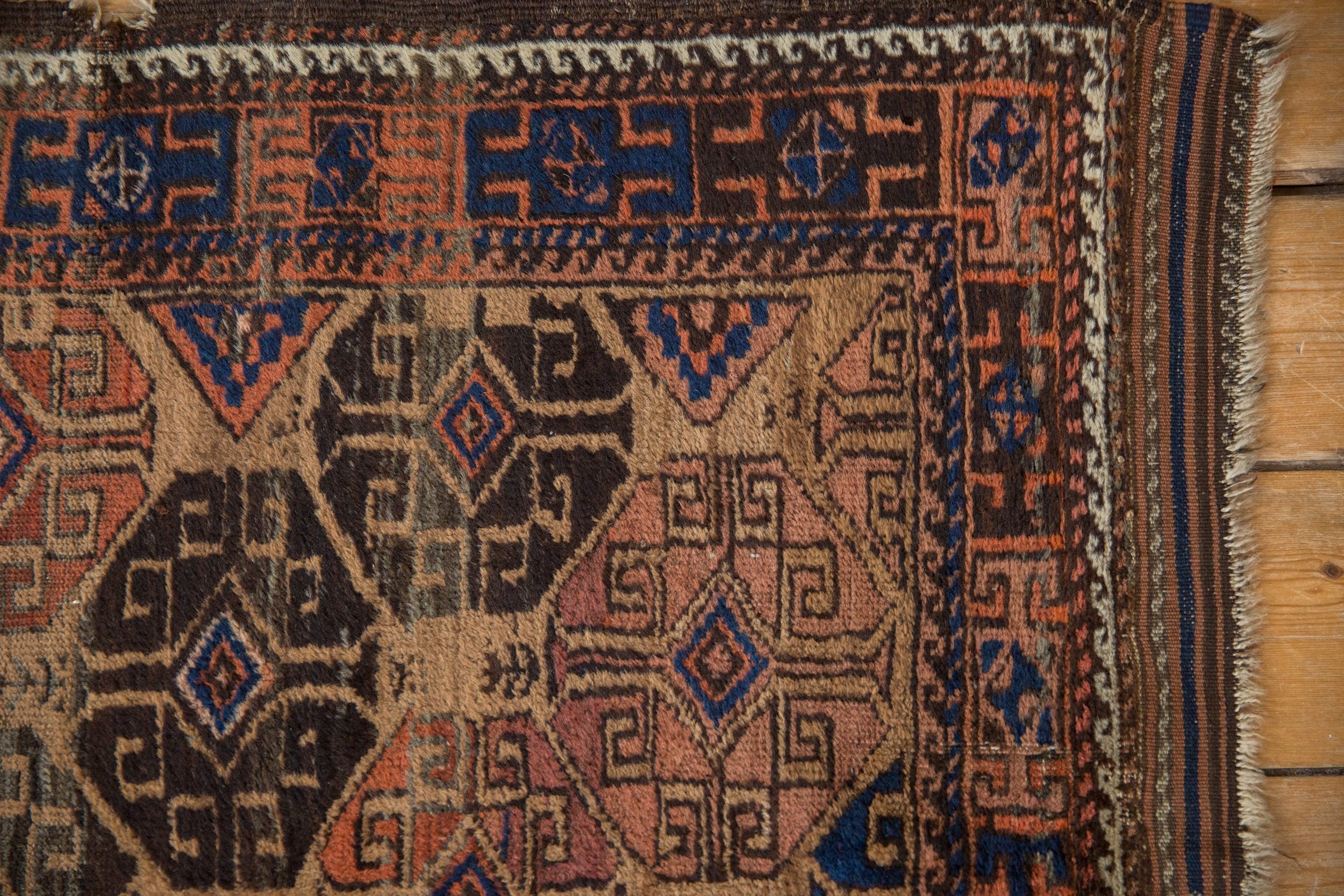 3x6 Antique Belouch Rug Runner - Image 9