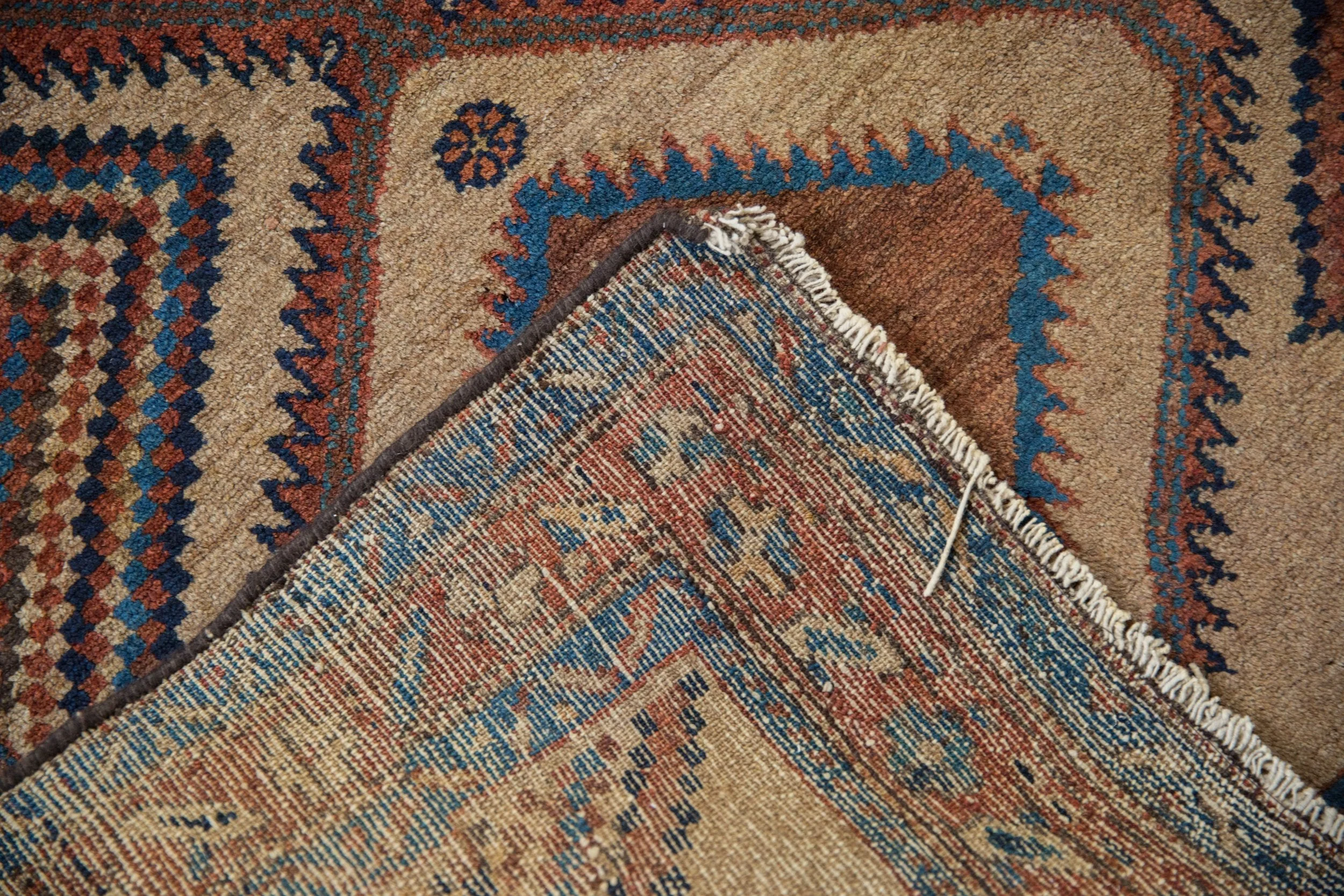 3x6 Antique Camel Hair Serab Rug Runner - Image 10