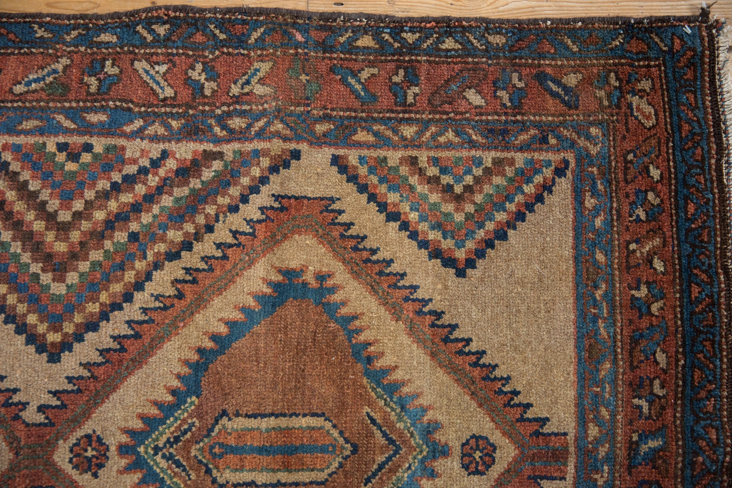 3x6 Antique Camel Hair Serab Rug Runner - Image 5