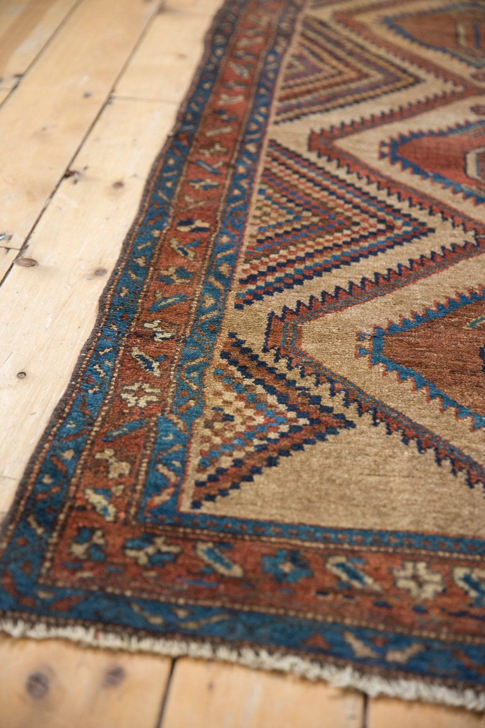 3x6 Antique Camel Hair Serab Rug Runner - Image 7